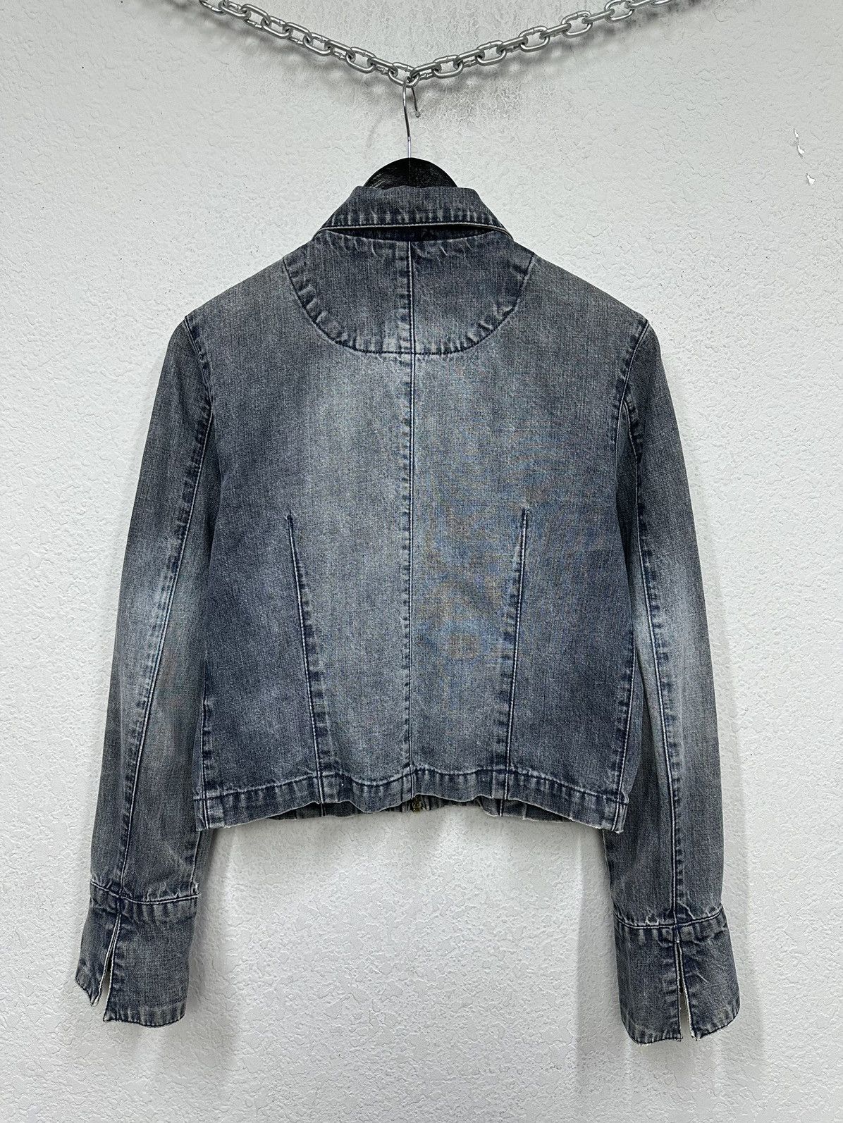 Dolce & Gabbana Vintage Distressed Denim Jacket Opium Archival Clothes Y2k Size M / US 6-8 / IT 42-44 - 9 Thumbnail