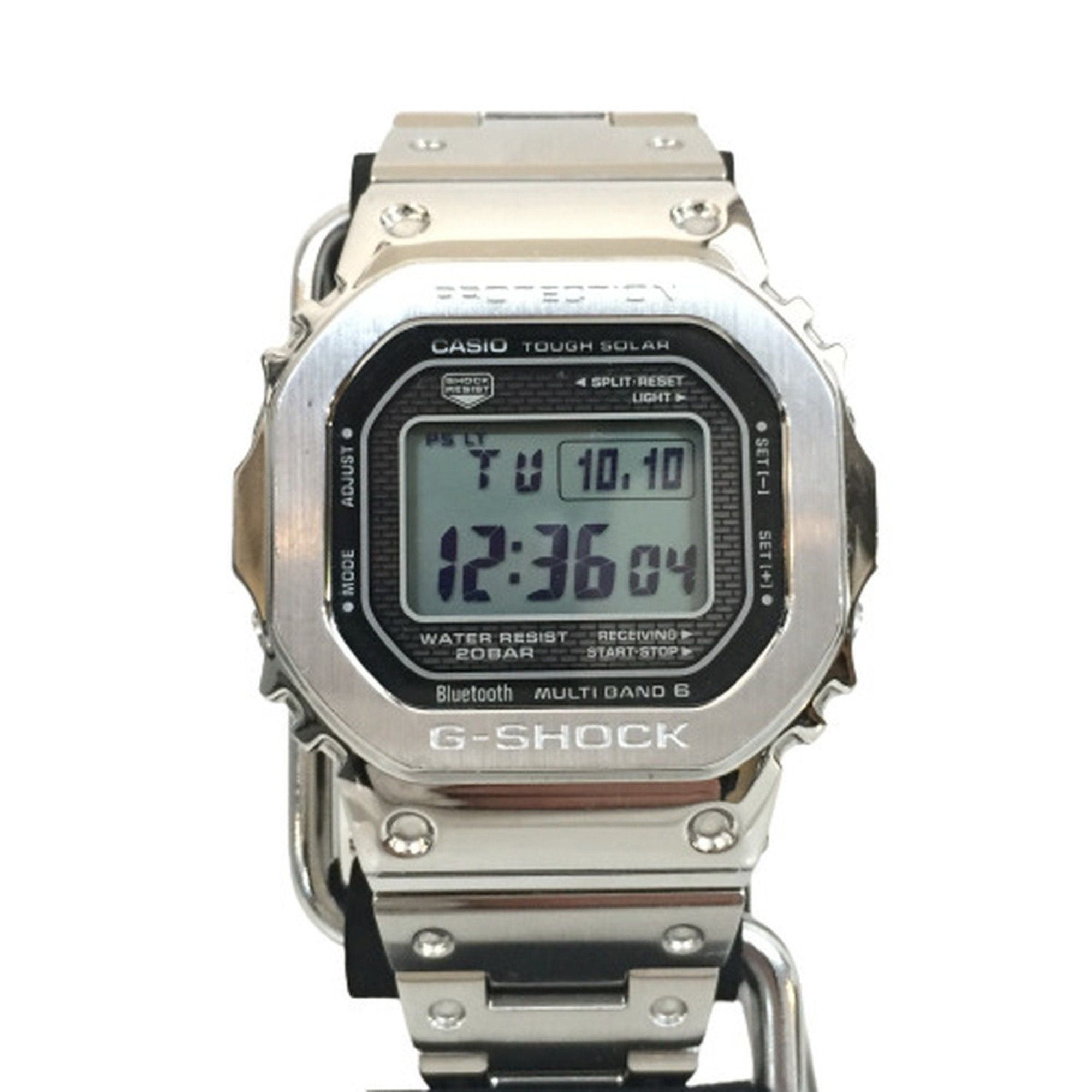 image of Casio G-Shock Gmw-B5000D-1Jf Square Watch Men's Tough Solar Metal Screw Back Ith804J5Md8I Rk681D in
