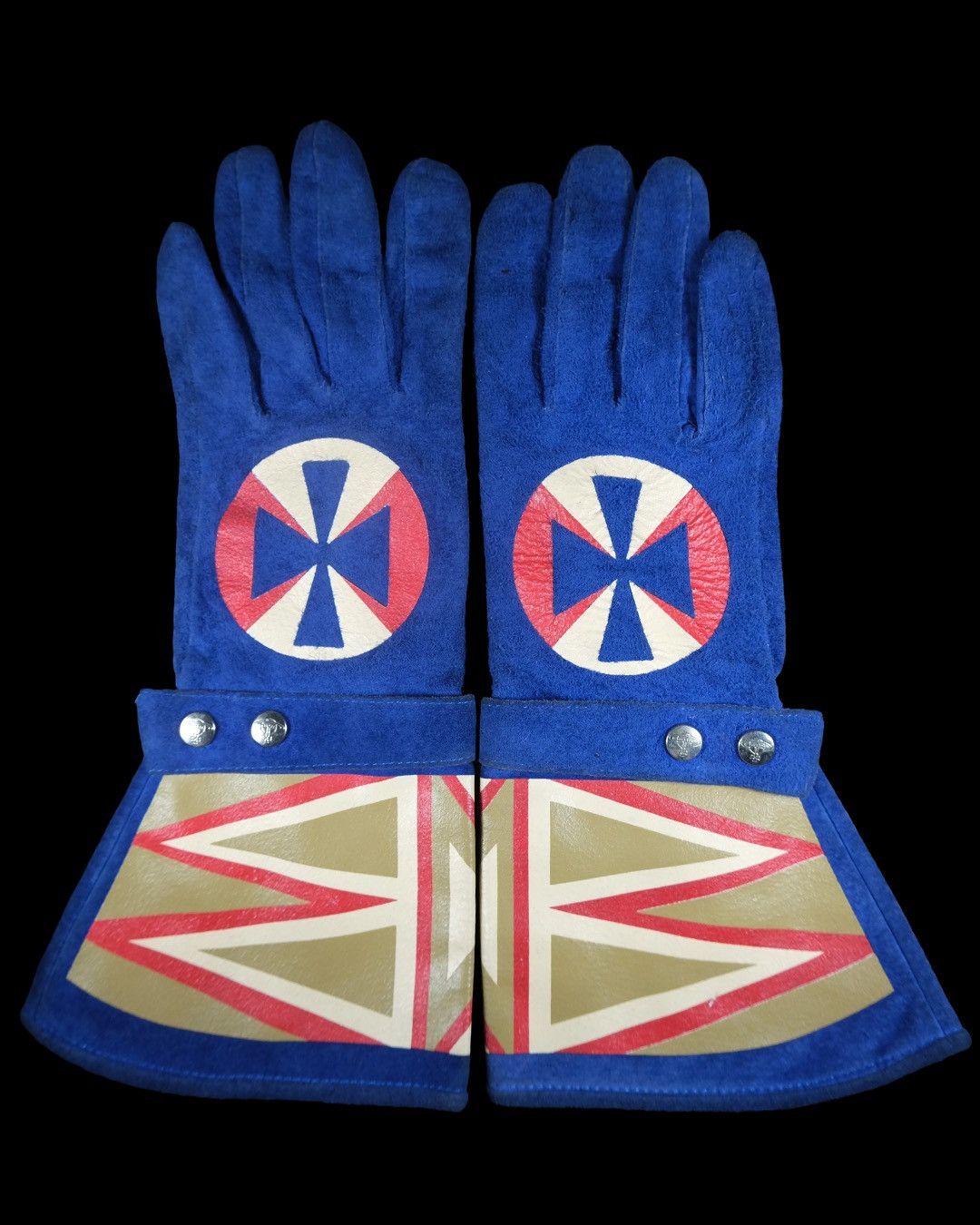 image of Vintage Royal Gloves in Blue, Women's