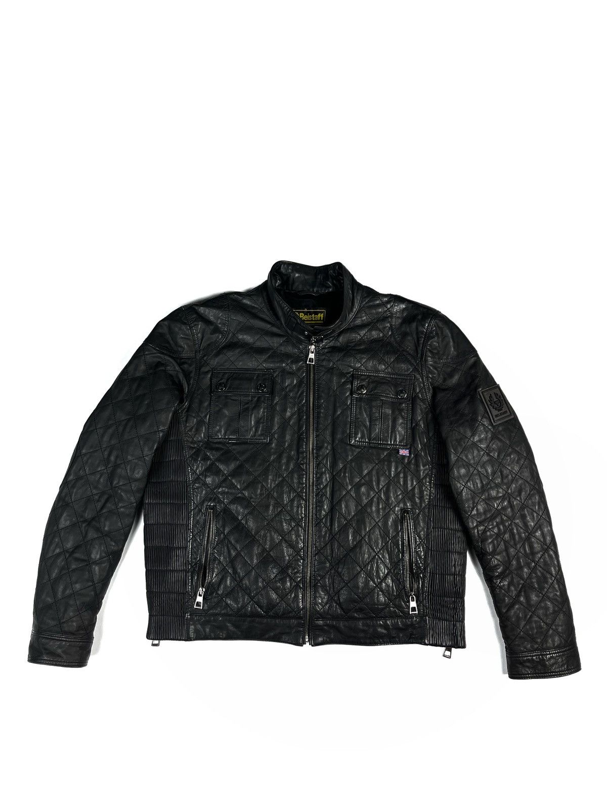 Belstaff 🏍️Belstaff quilted leather jacket motor style Size US L / EU 52-54 / 3 - 3 Thumbnail
