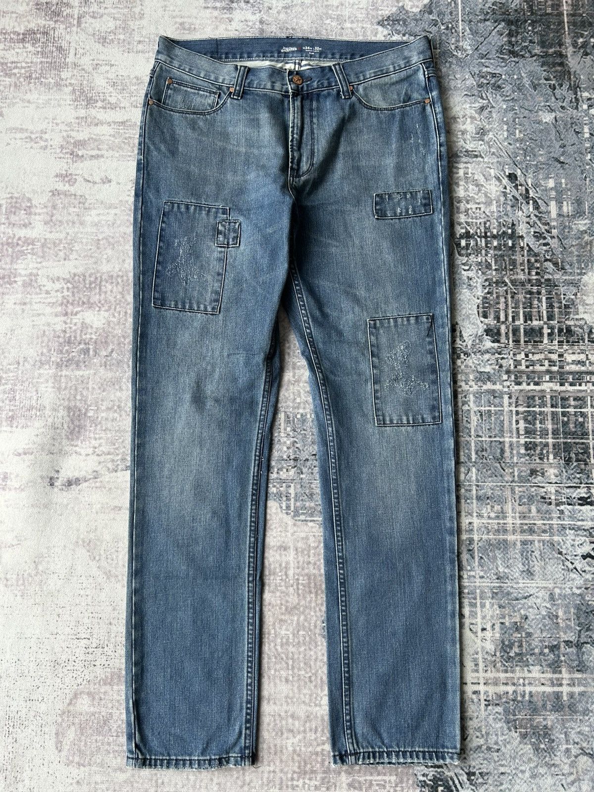 Jean Paul Gaultier JPG Patchwork Jeans Size US 35 - 1 Thumbnail