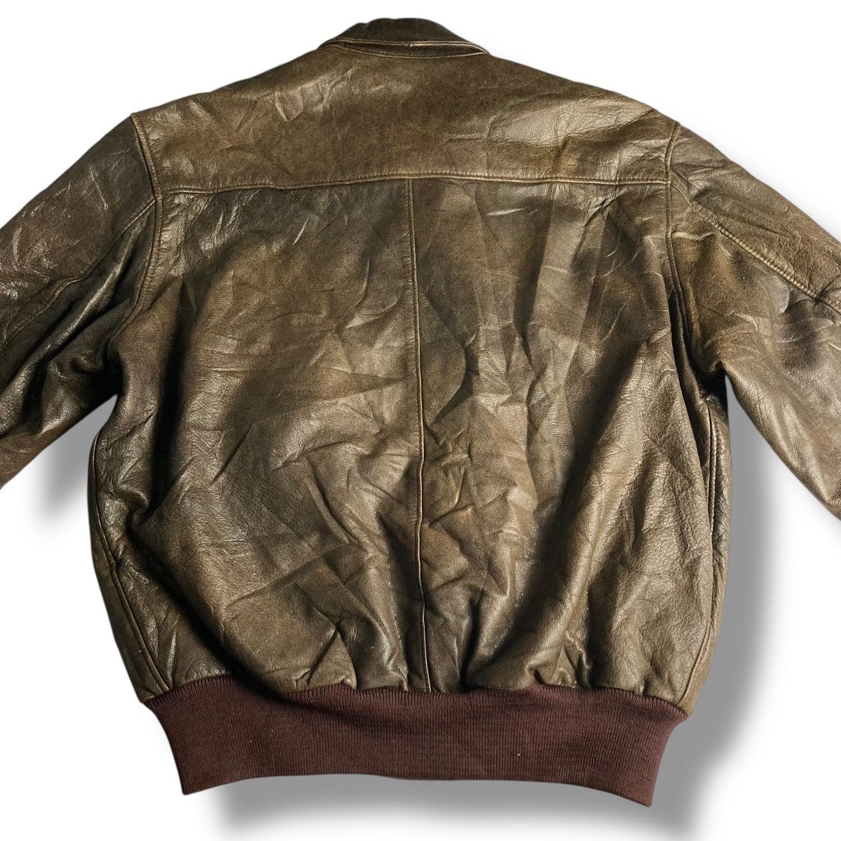 Golden Bear VINTAGE 80s GOLDEN BEAR GENUINE LEATHER BOMBER JACKET Size US XL / EU 56 / 4 - 7 Thumbnail