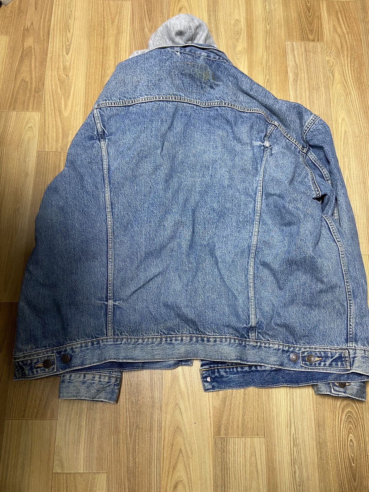 Vetements S Vetements Levi's Oversized hoodie denim jacket