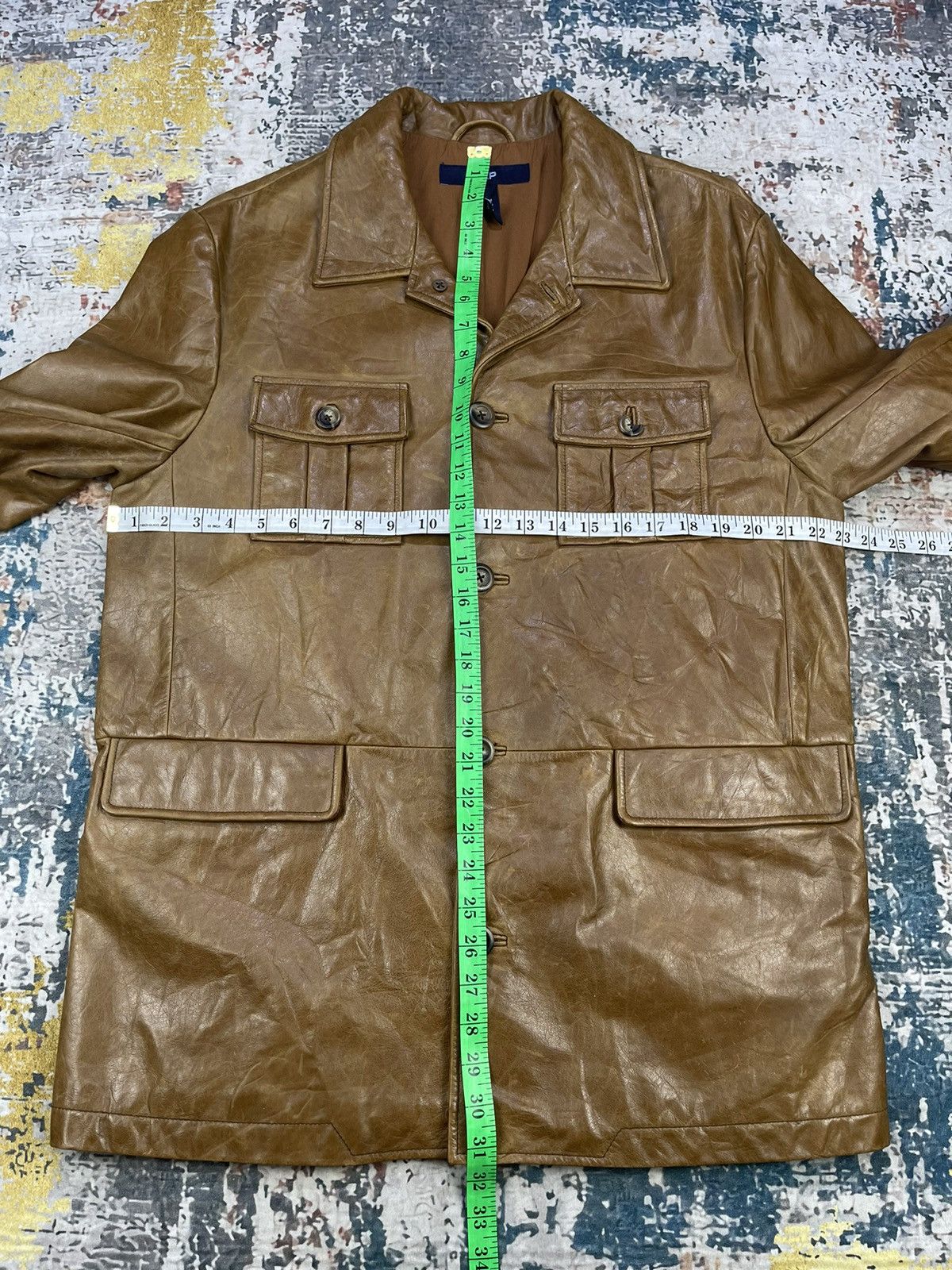 Gap Y2k🔥Vintage GAP Cowhide Four Pocket Leather Jacket Size US M / EU 48-50 / 2 - 20 Thumbnail