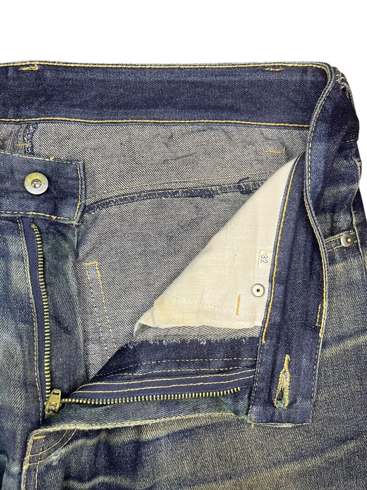 Hook-Ups Vintage Idol Master Love Unicorn Mud Wash Distress Jeans Size 34" / US 12 / IT 48 - 5 Thumbnail