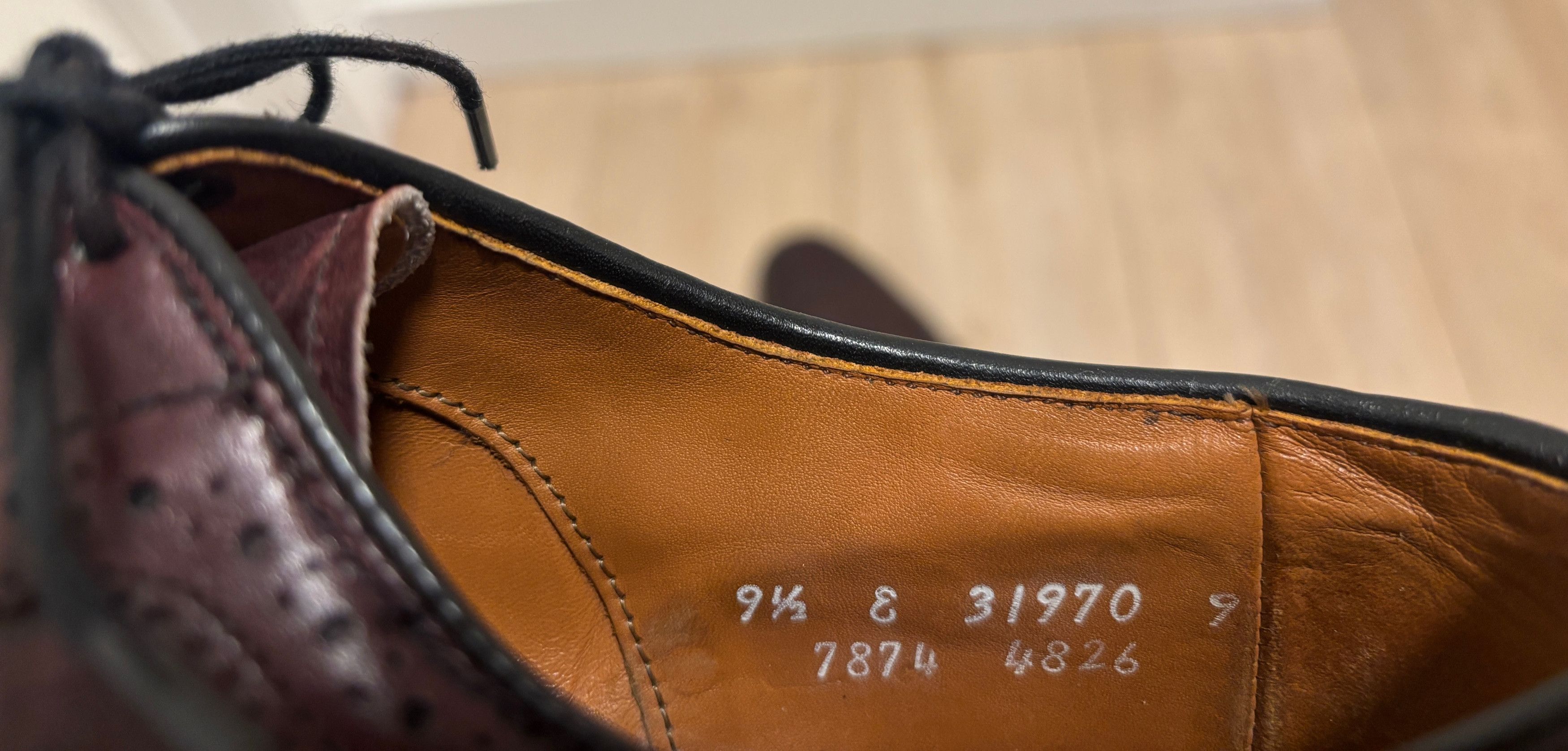 $400 Fairhaven Brown Wingtip Brogue Oxford Dress Shoes