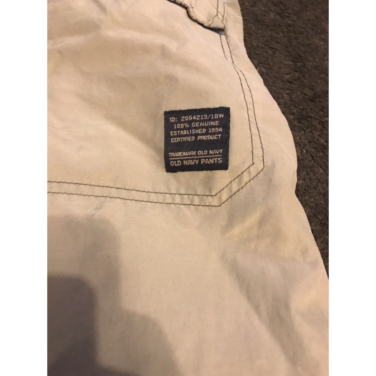 Old Navy VINTAGE Old Navy Cargo Pants Men 36x32 Beige Baggy Loose Fit Khaki Zip Off 90s Yard? Size US 36 / EU 52 - 7 Thumbnail