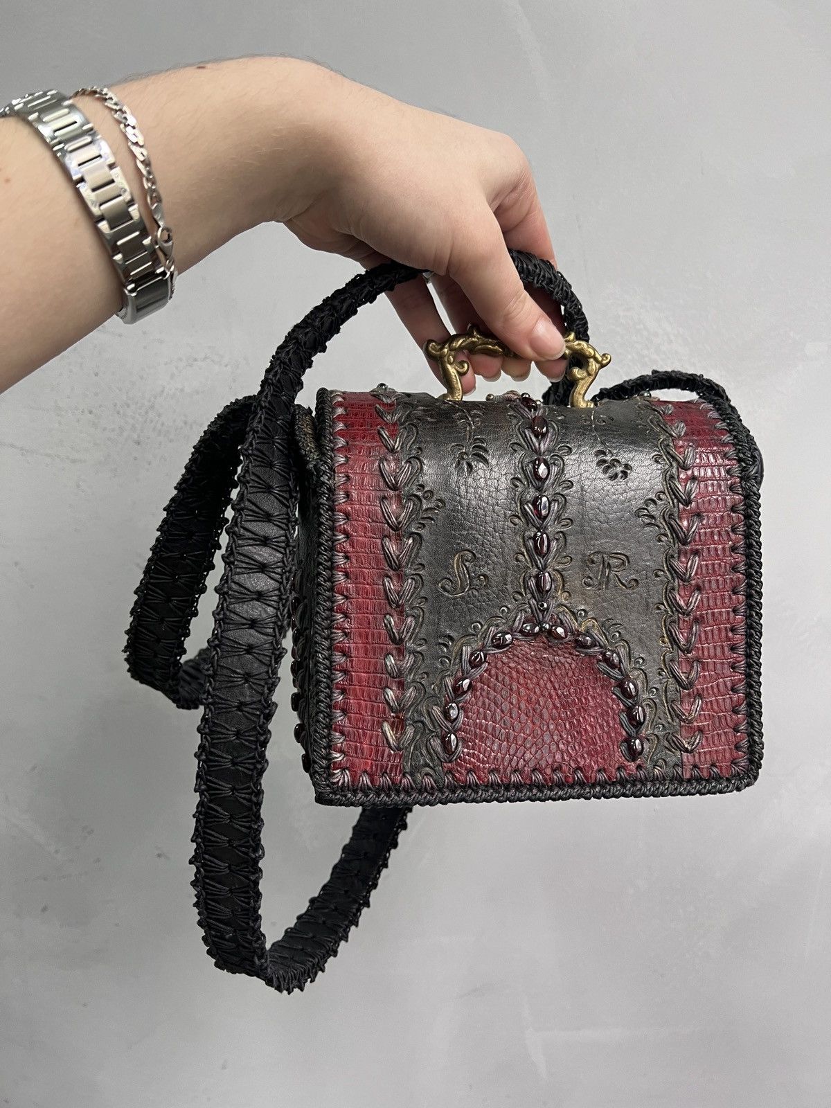 Japanese Brand Handmade crossbody exclusive bag gothic red hysteric glamour Size ONE SIZE - 4 Thumbnail