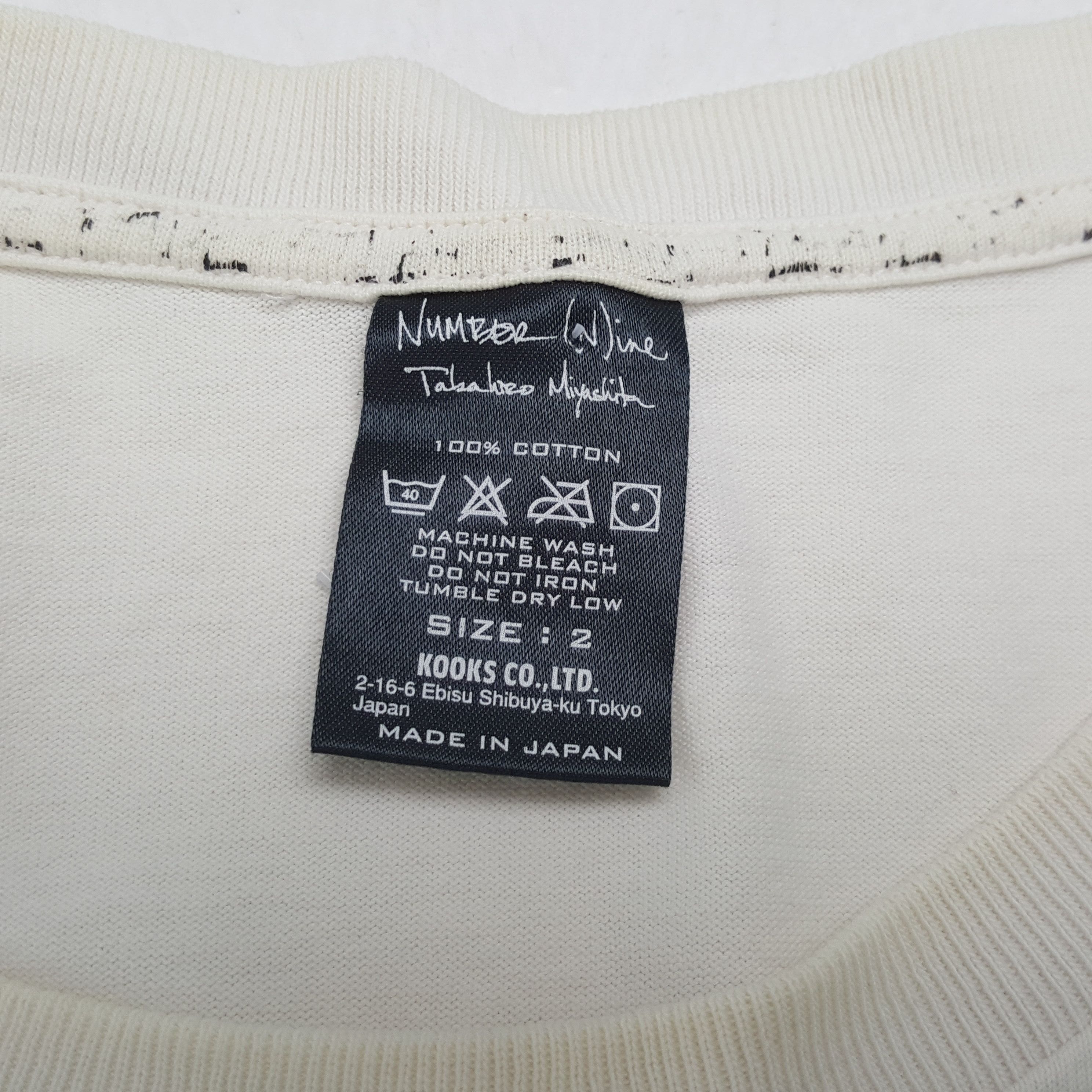 Japanese Brand × Number (N)ine × Vintage Vintage NUMBER (N)INE Japan Fashion Brand Distressed Tees Size US M / EU 48-50 / 2 - 7 Thumbnail