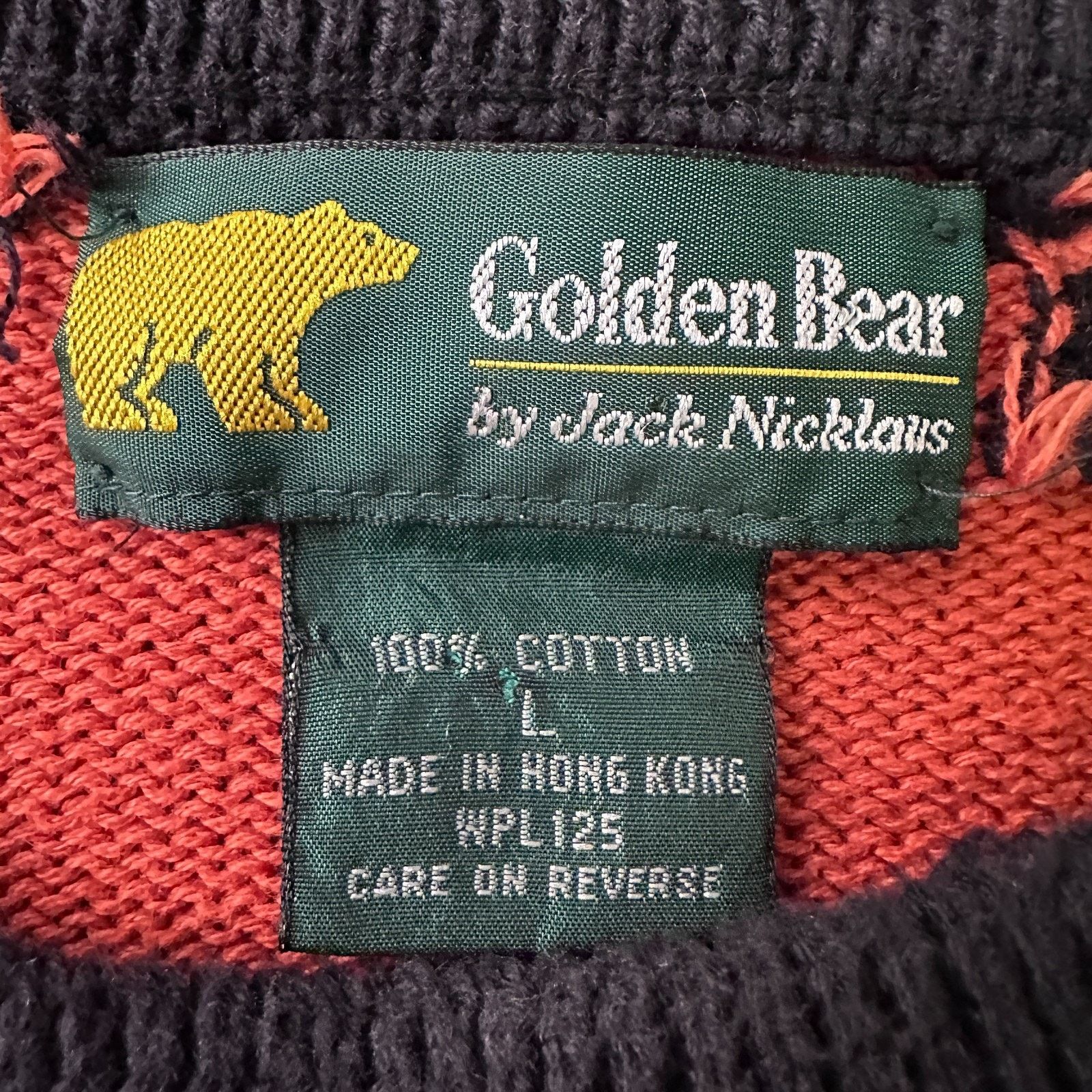 Other VTG Golden Bear Jack Nicklaus Golfer Sweater Men’s L AOP 90s Size US L / EU 52-54 / 3 - 6 Thumbnail