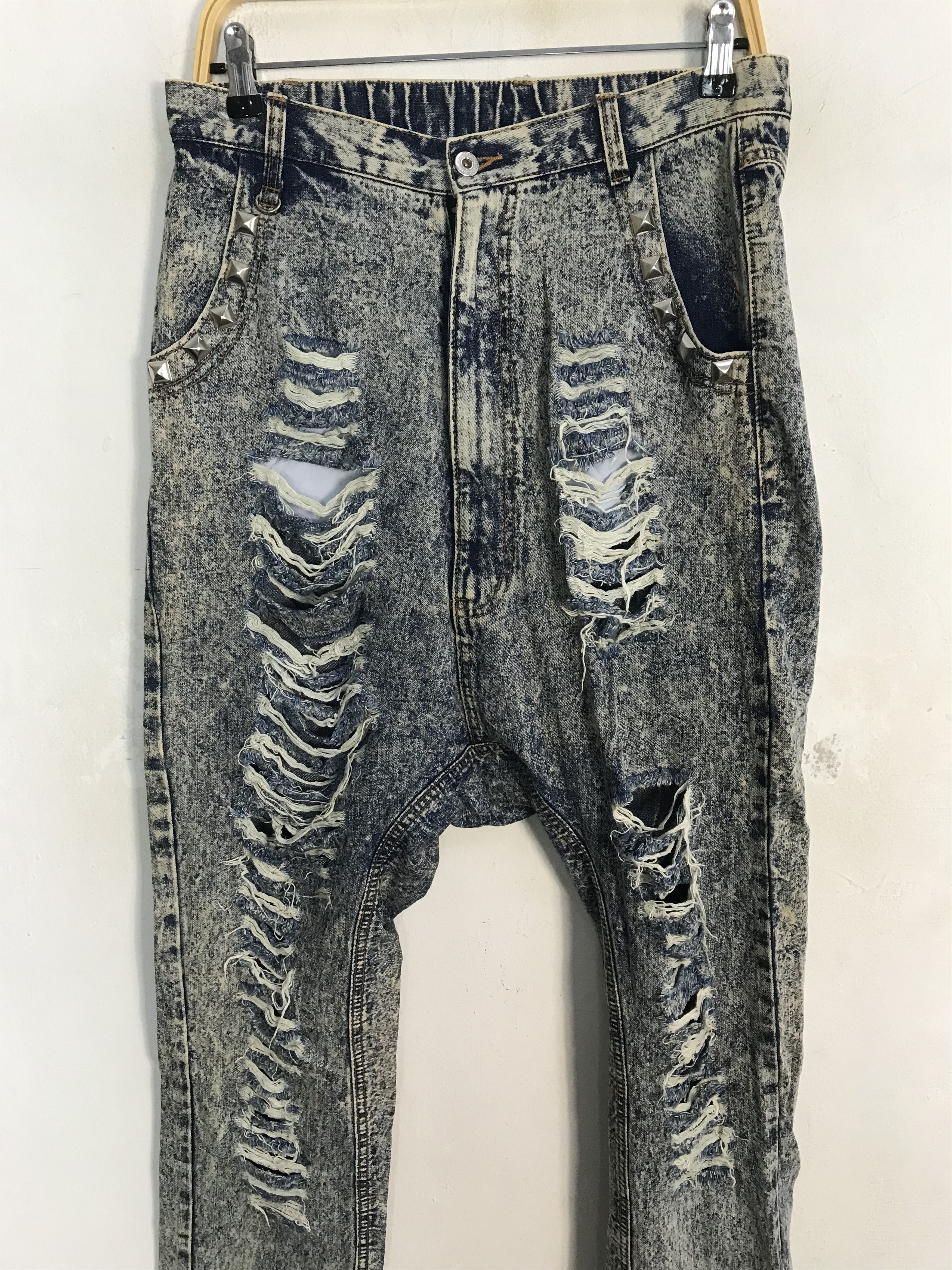 Japanese Brand Superlovers Lovers Rock Pant Drop Croth Baggy Rise 30 31 Size US 30 / EU 46 - 3 Thumbnail