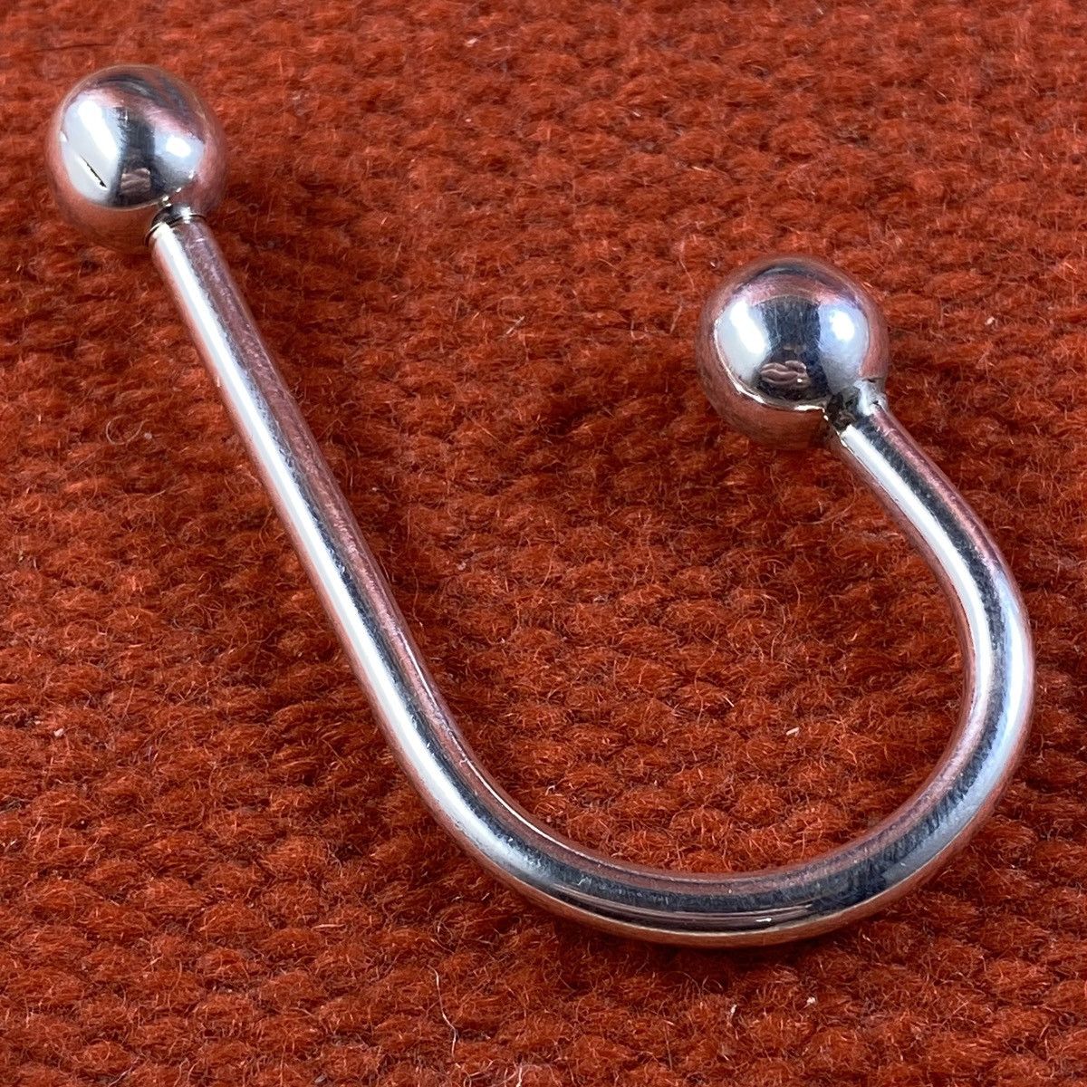 Japanese Brand × Kapital × Vintage Vtg 60s 70s Sterling Silver Modernist Horseshoe Key Ring Fob Size ONE SIZE - 1 Thumbnail