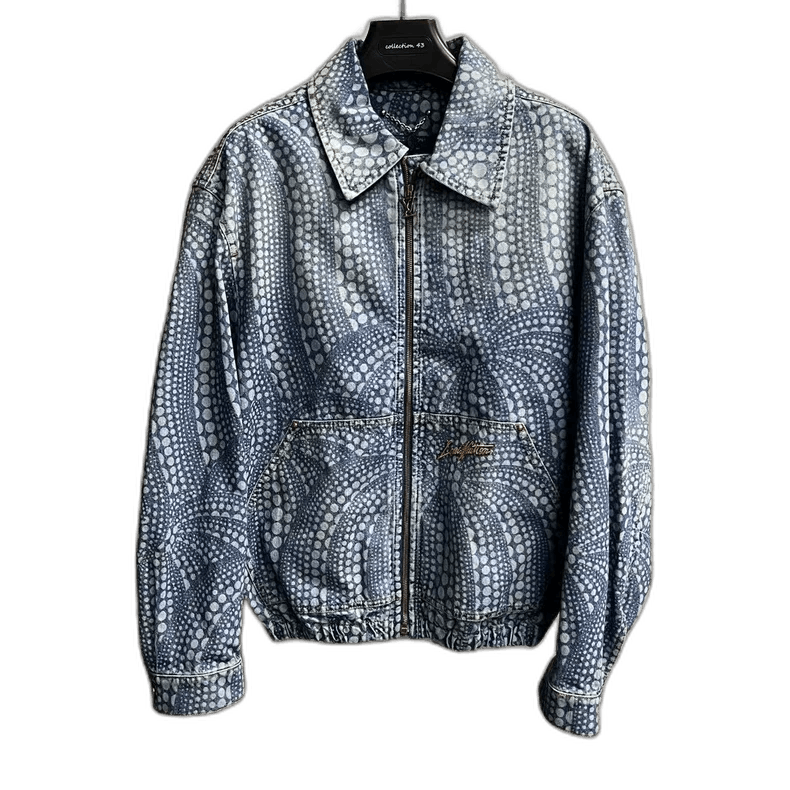 Louis Vuitton Louis Vuitton Blue Denim Pumpkin Pattern Jacket Size US L / EU 52-54 / 3 - 1 Thumbnail