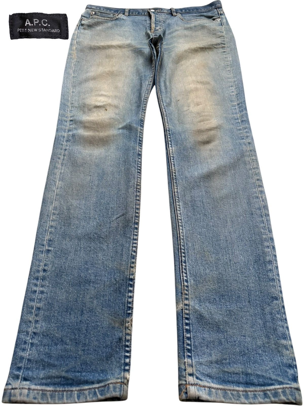 A.P.C. Vintage A.P.C Rusty Mud Wash Distressed Slim Skinny Jeans Size US 34 / EU 50 - 1 Thumbnail