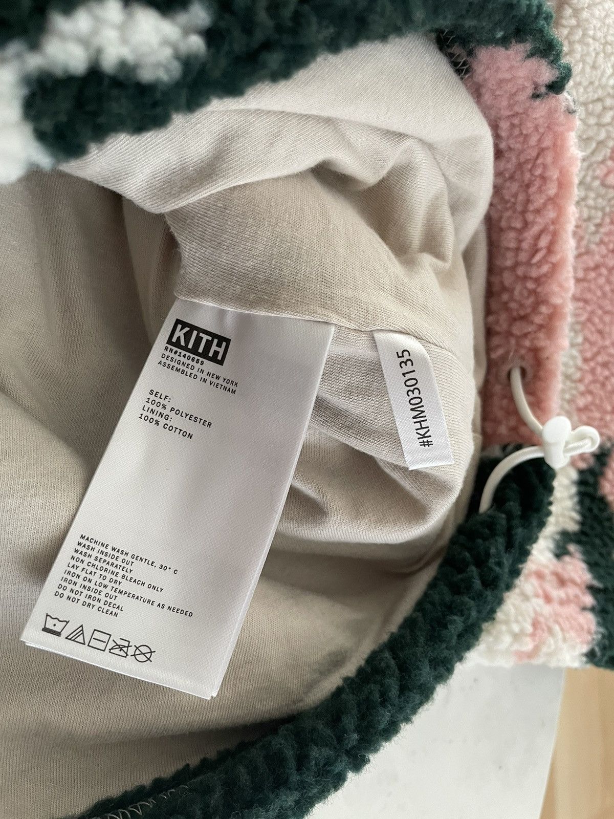 Kith Spruce Claremont Sherpa Quarter Zip up