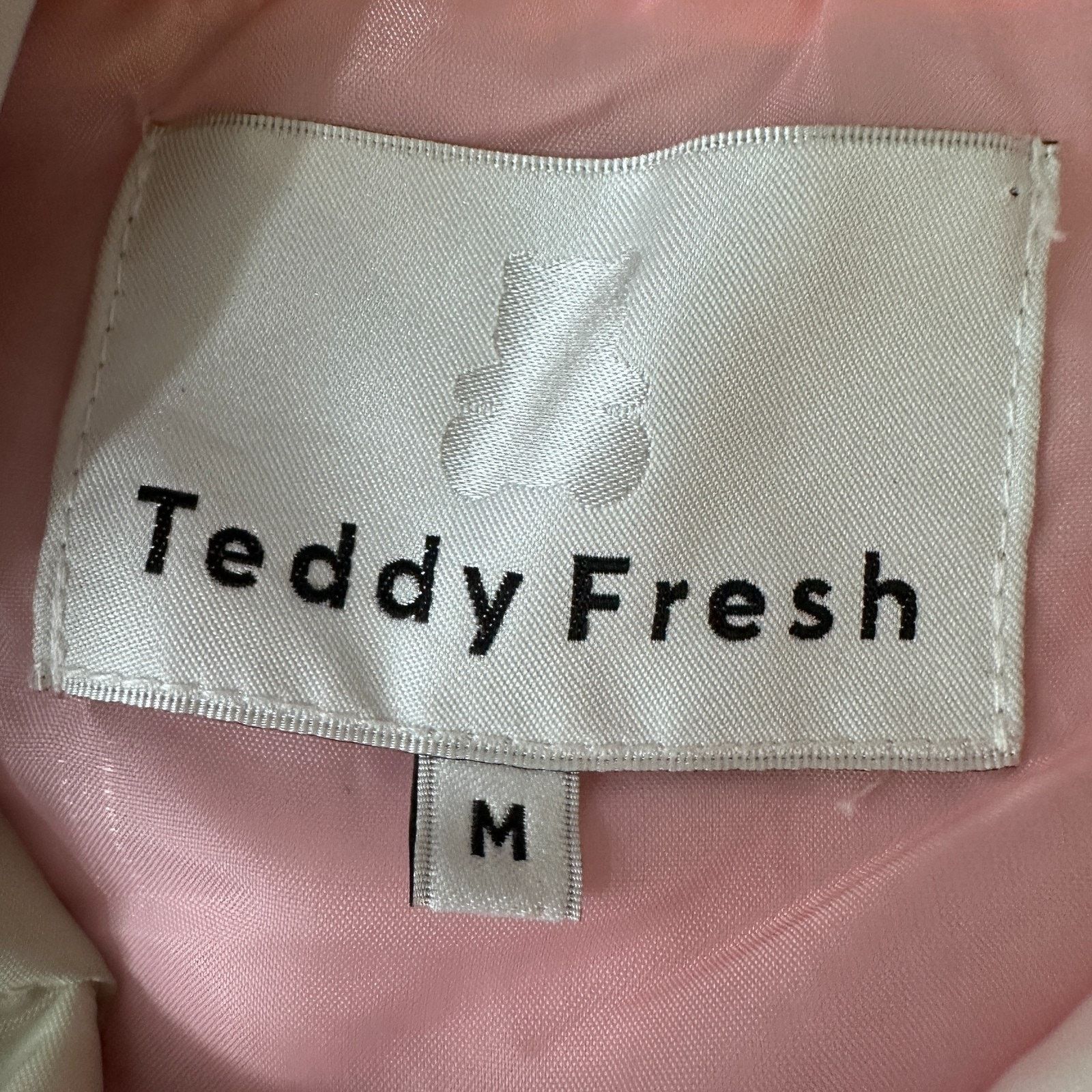 Teddy Fresh Teddy Fresh Quilted Puffer Jacket Mens M Pink Green White Size US M / EU 48-50 / 2 - 6 Thumbnail