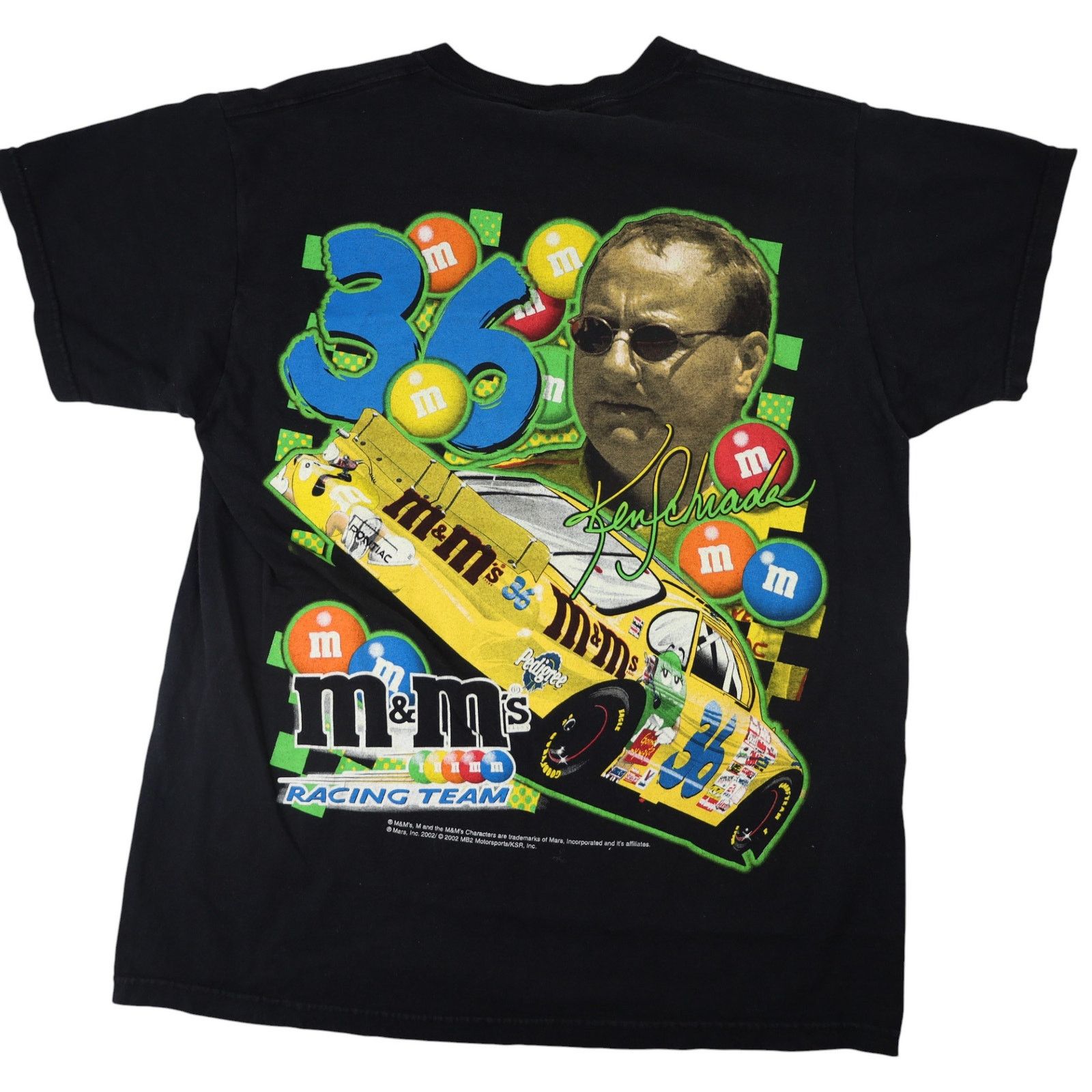 NASCAR × Vintage Vintage Y2k M&Ms Racing Team Front/back Graphic T Shirt Size US M / EU 48-50 / 2 - 8 Thumbnail