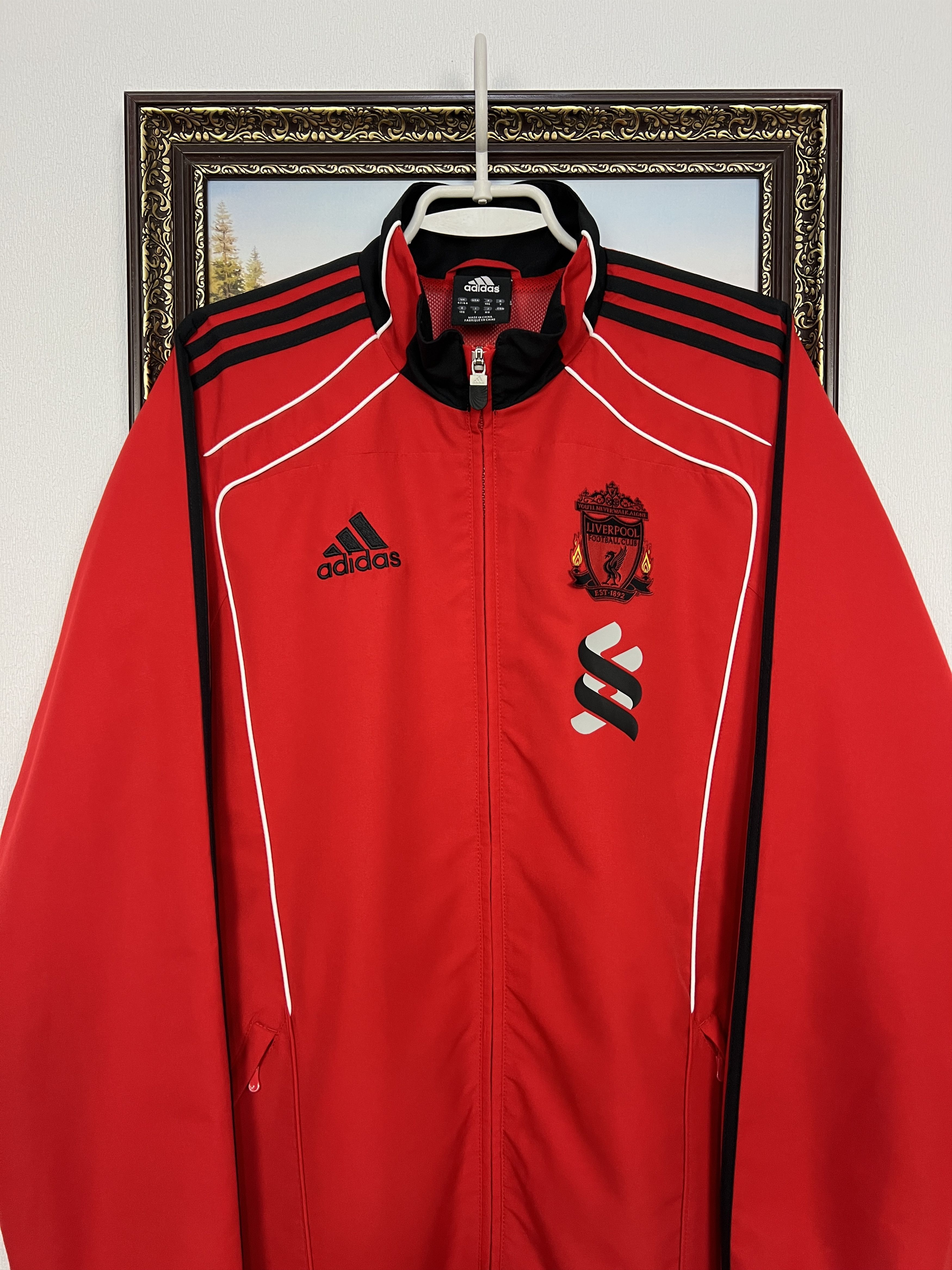 Adidas Vintage Adidas Liverpool Football Jacket Soccer Track Top Size US L / EU 52-54 / 3 - 2 Thumbnail
