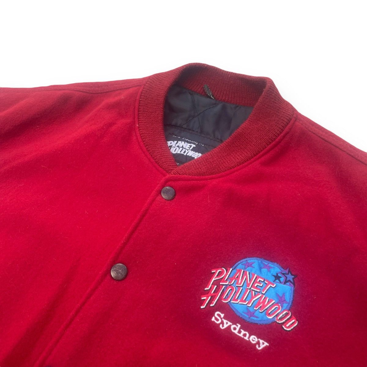 Vintage VINTAGE 1998 PLANET HOLLYWOOD SYDNEY VARSITY JACKET Size US M / EU 48-50 / 2 - 5 Thumbnail
