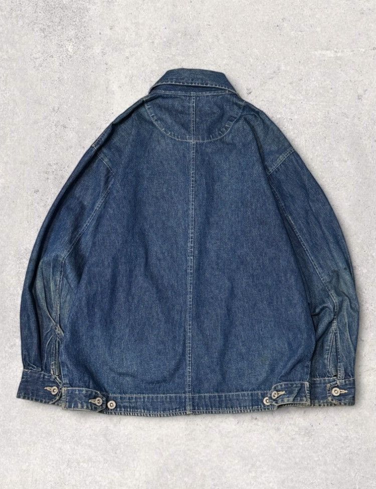 Vintage Vintage 90s denim harrington style shirt jacket workwear Size US M / EU 48-50 / 2 - 6 Thumbnail