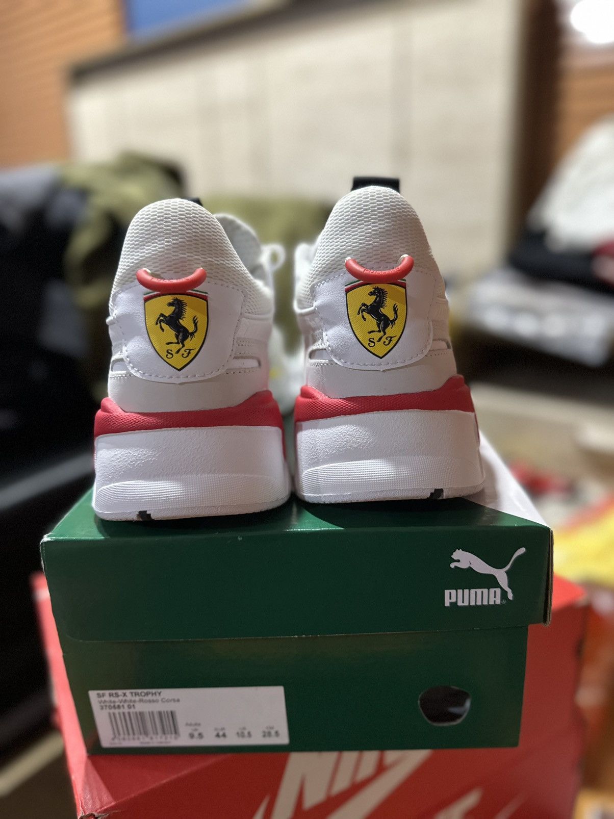 Ferrari × Puma Size 10.5 - Ferrari Puma RS-X White/ Red/Yellow Mens CLEAN Size US 10.5 / EU 43-44 - 2 Thumbnail
