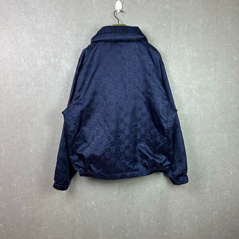 Gucci Gucci FW22Logo Jaccard Hooded Jacket 2502-Nextarrow Size US M / EU 48-50 / 2 - 2 Thumbnail