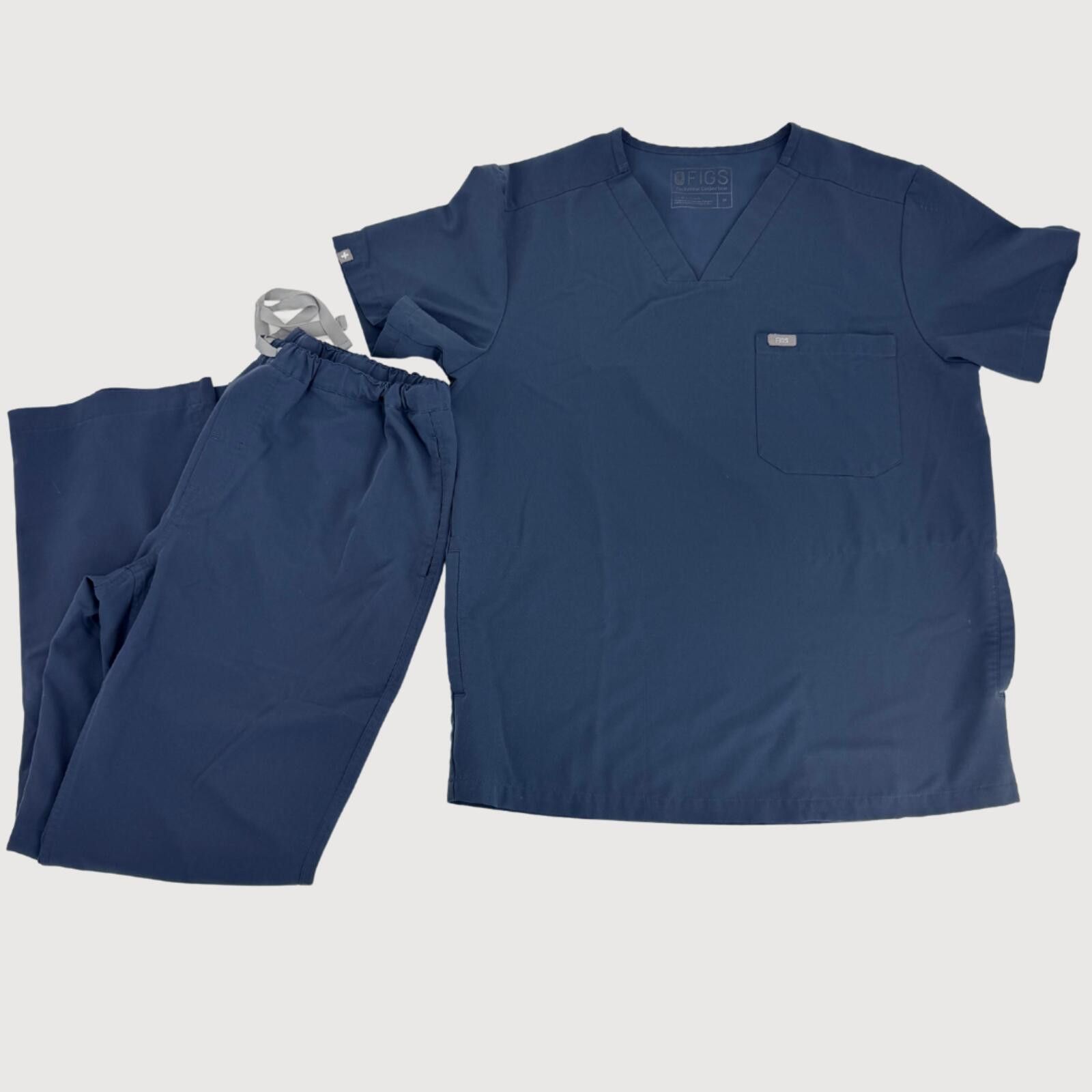 Eileen Fisher FIGS Catarina Scrub Set Navy M Size 32" / US 10 / IT 46 - 1 Thumbnail