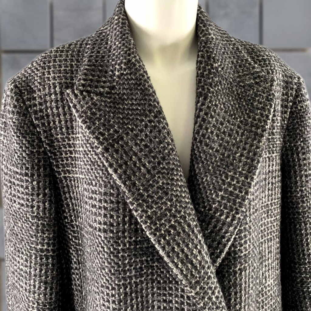 The Row THE ROW Grey Wool Silk Blend Coat XL Peacoat Blazer Women Size XL / US 12-14 / IT 48-50 - 1 Thumbnail