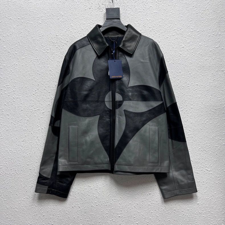 Louis Vuitton louis vuitton three-flower logo leather jacket-dmc Size US XXL / EU 58 / 5 - 1 Thumbnail