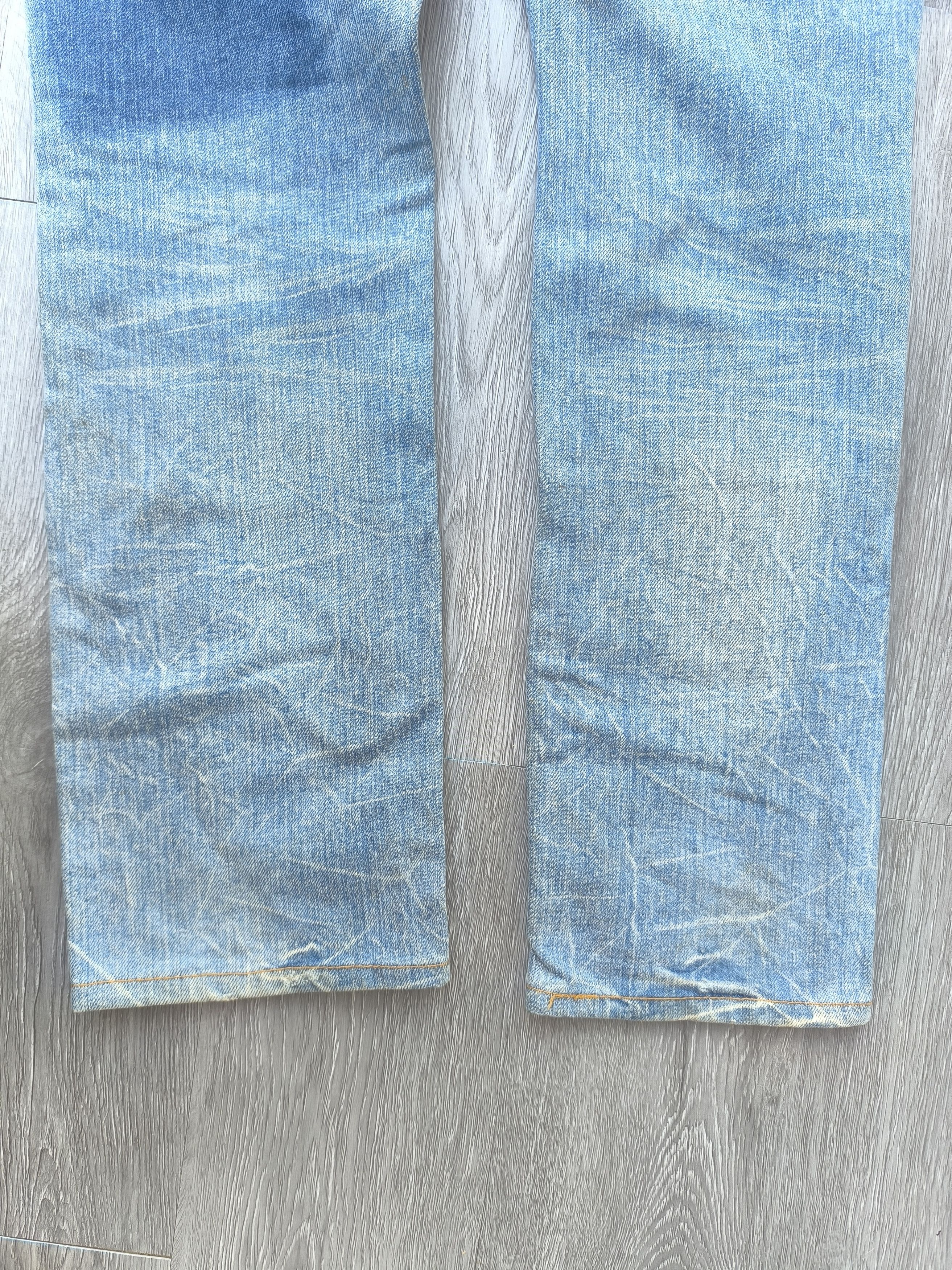 If Six Was Nine × Le Grande Bleu (L.G.B.) ANTGAUGE DISTRESSED PATCHWORKS JEANS LIKE KAPITAL JEANS Size US 31 - 12 Thumbnail