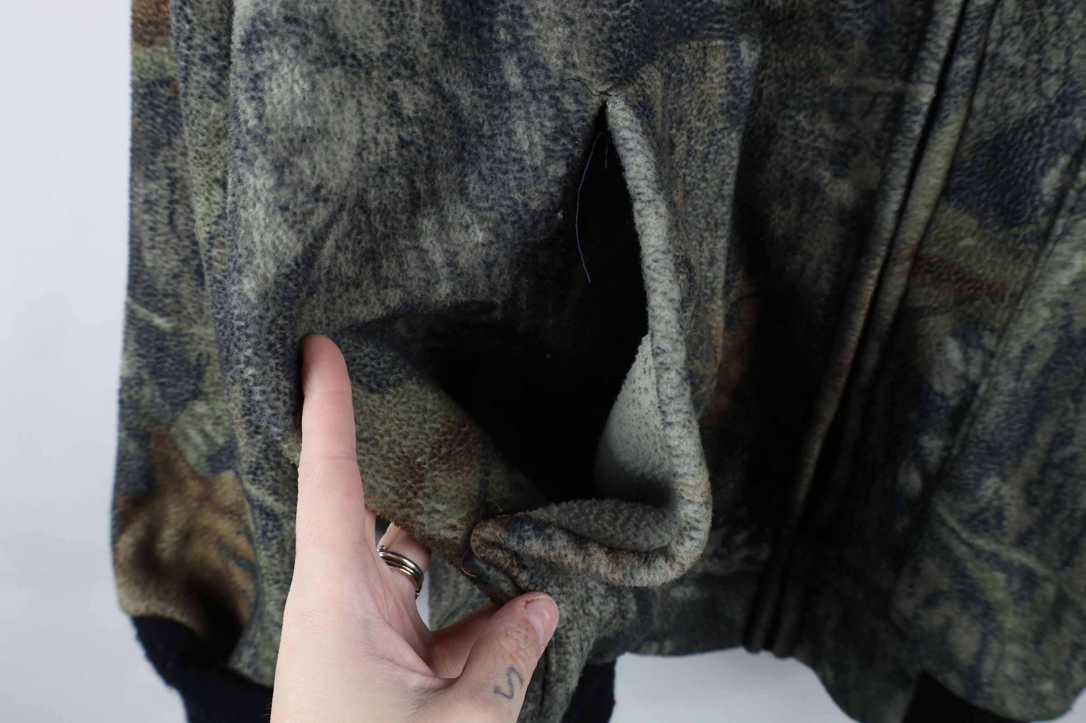 Vintage Vintage 90s Polaris Spell Camouflage Hooded Fleece Jacket Size US L / EU 52-54 / 3 - 5 Thumbnail