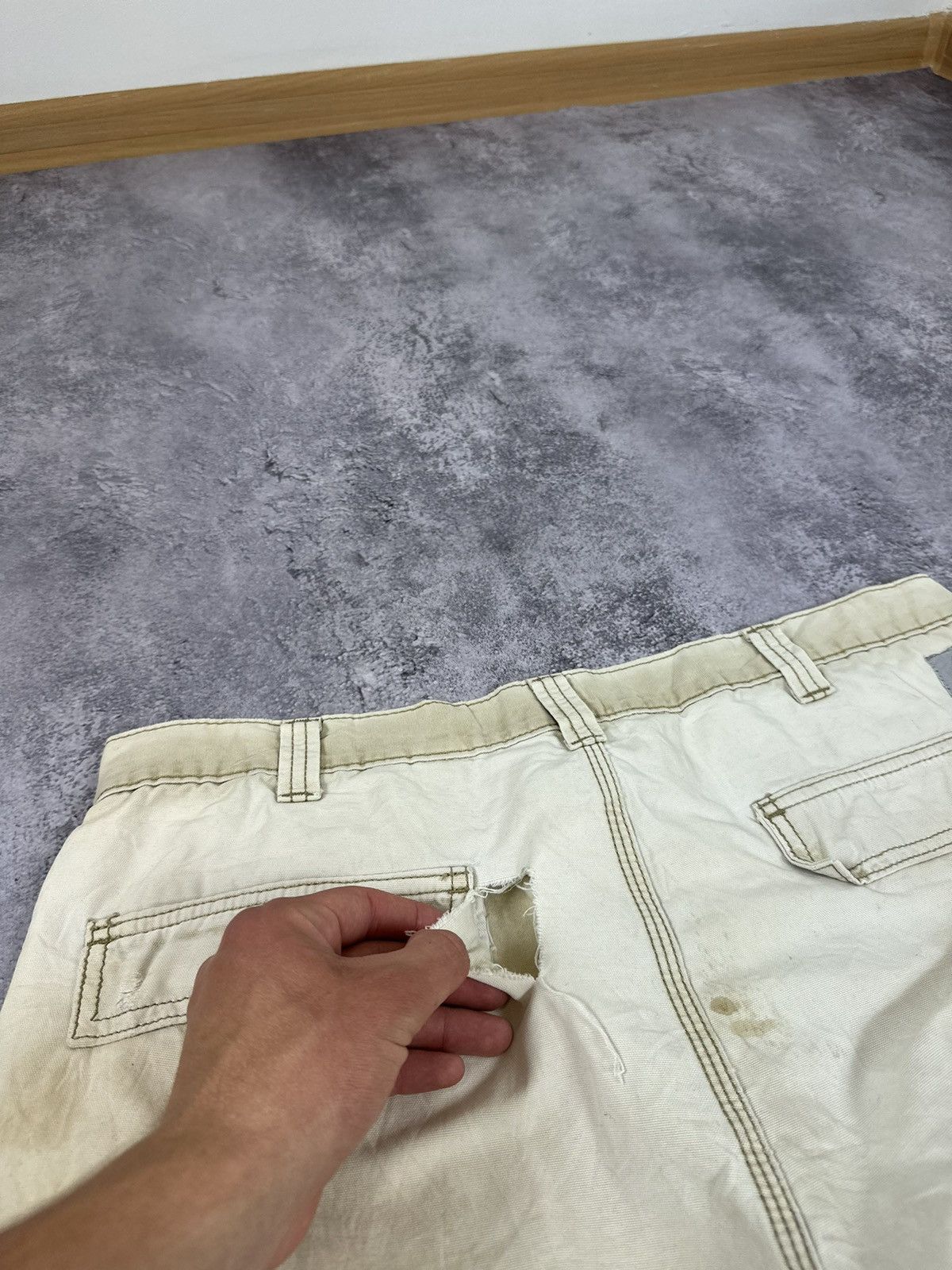 Carhartt Vintage Carhartt Distressed Cargo Baggy USA Opium Shorts Size US 36 / EU 52 - 6 Thumbnail