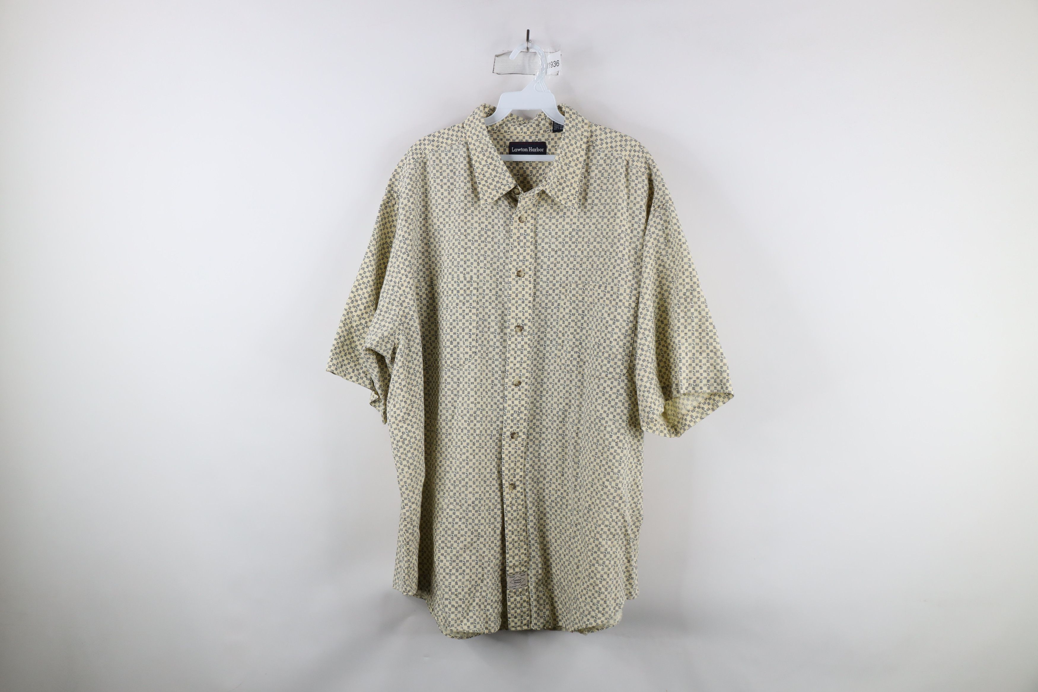 Vintage Vintage 90s Streetwear Linen Blend Button Down Shirt Size US XXL / EU 58 / 5 - 1 Thumbnail
