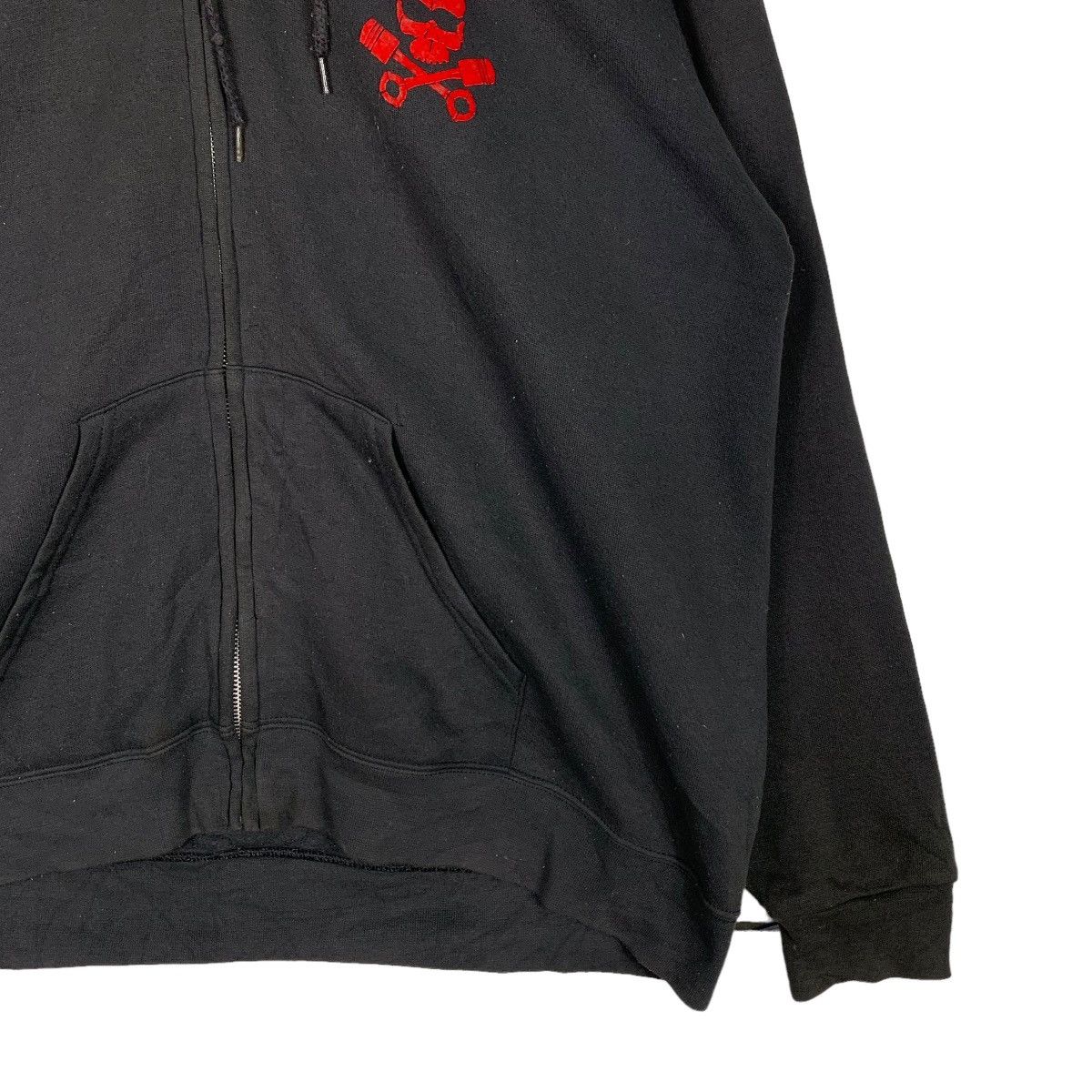 Lee 90s SIDE KICK BRMC Skull Big Logo Pullover Hoodies #0728-C33 Size US XL / EU 56 / 4 - 7 Thumbnail