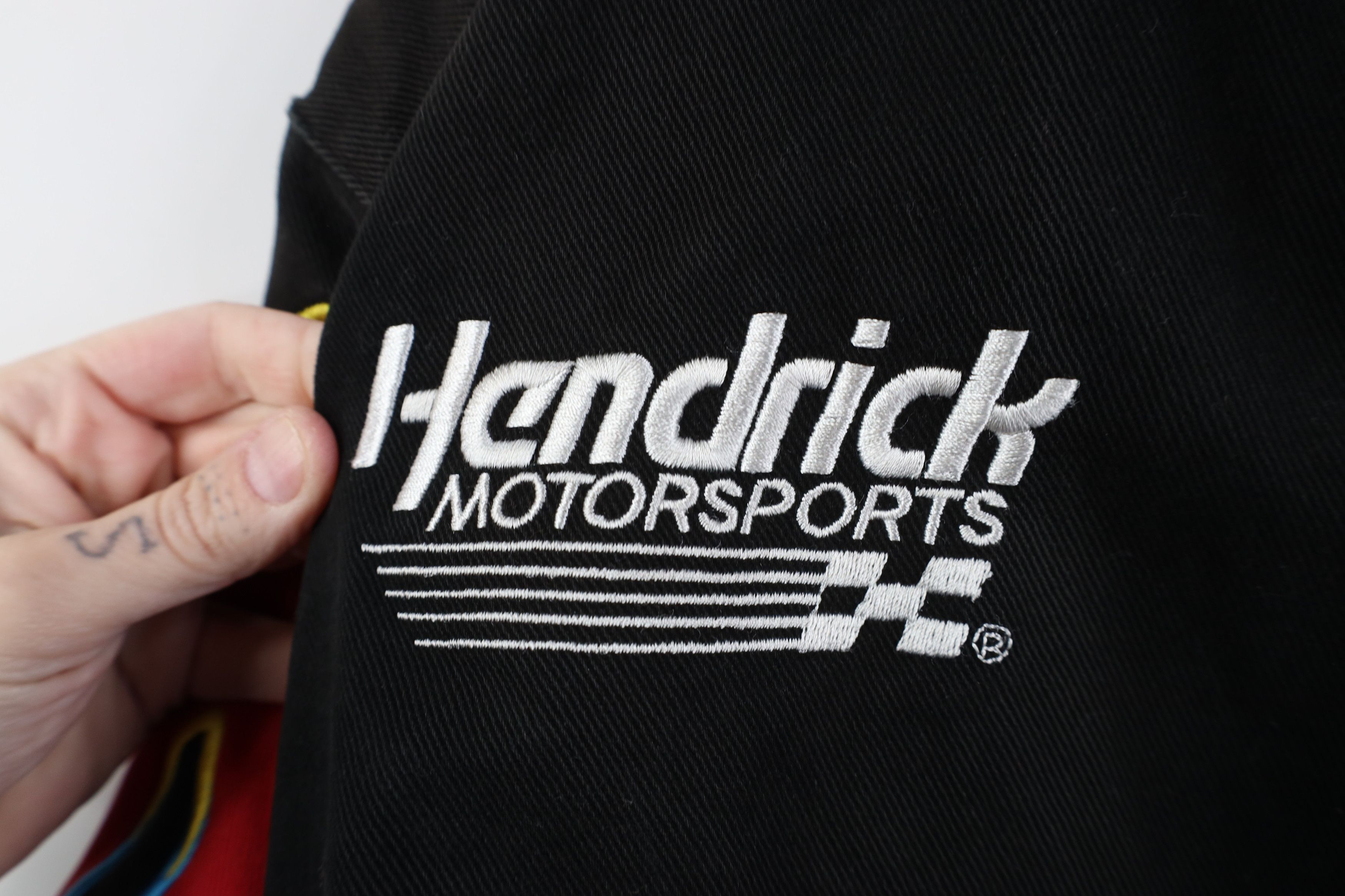 Vintage Vintage 90s Y2K NASCAR Gordon Fire Flames Pit Crew Jacket Size US L / EU 52-54 / 3 - 6 Thumbnail