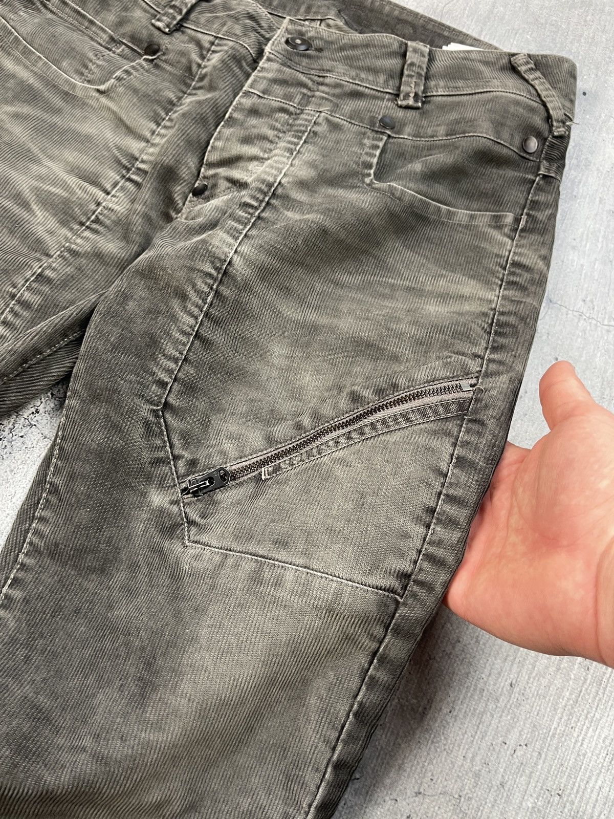 Designer × G-Star 🔥 G STAR RAW Twisted Leg Corduroy Pants Dark Olive Size US 32 / EU 48 - 6 Thumbnail