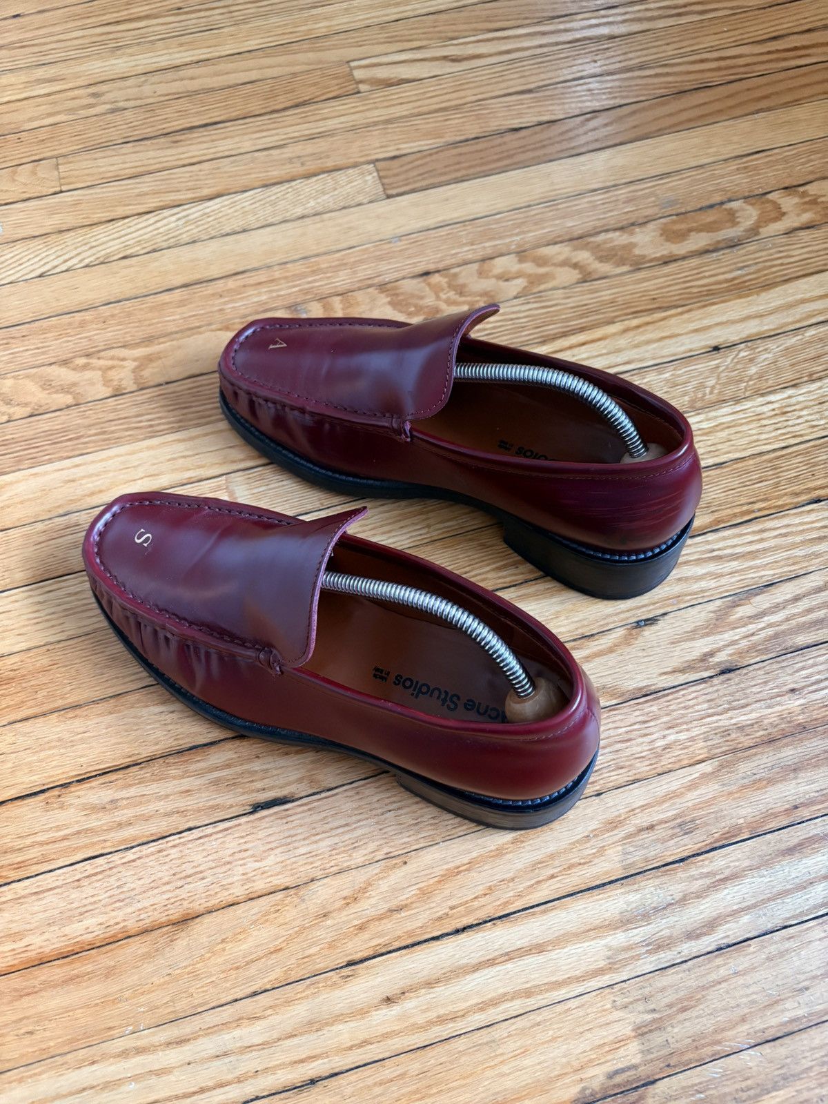 Acne Studios Acne Studios Leather Loafers (Maroon) Size US 8 / EU 41 - 4 Thumbnail