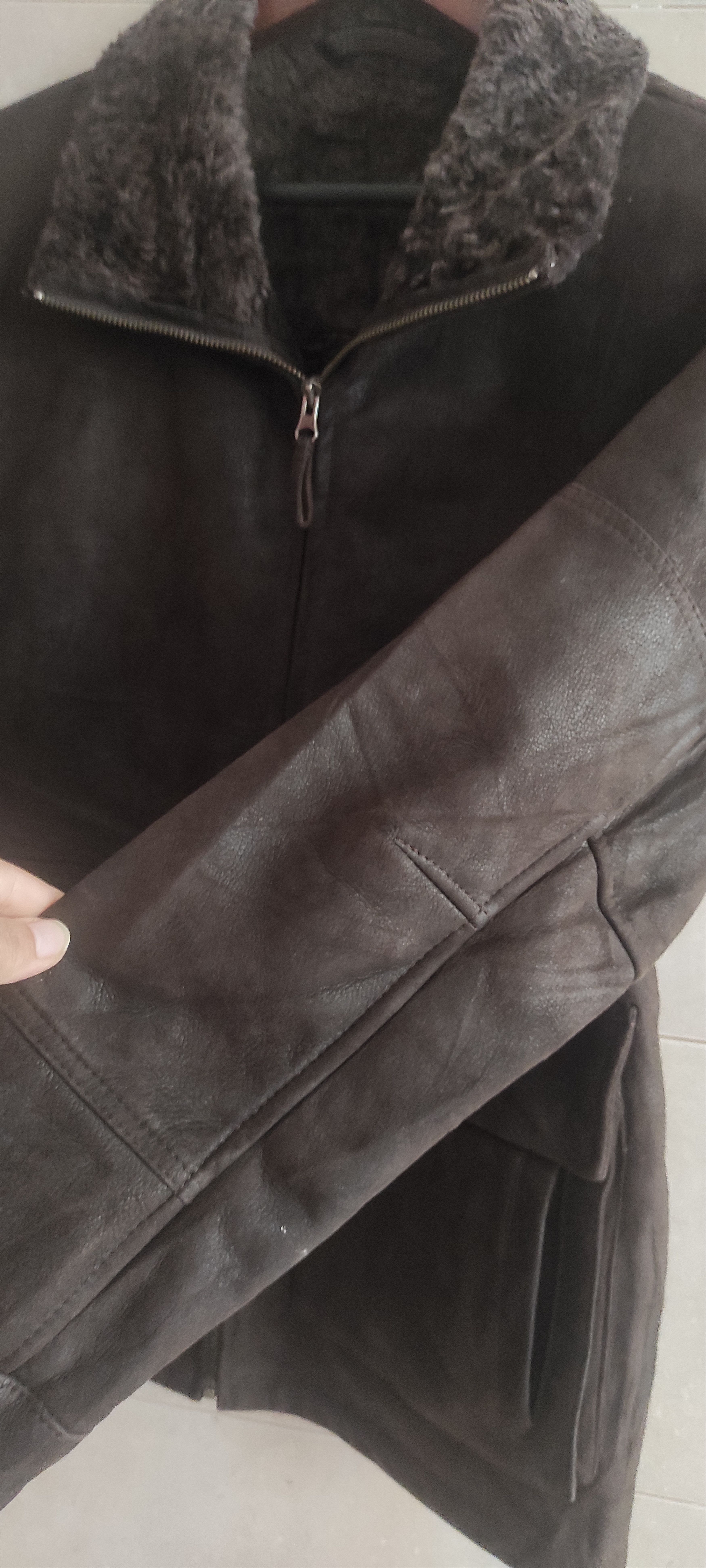 Massimo Dutti Massimo Dutti Suede Shearling Leather Men's Jacket Size M Size US M / EU 48-50 / 2 - 11 Thumbnail