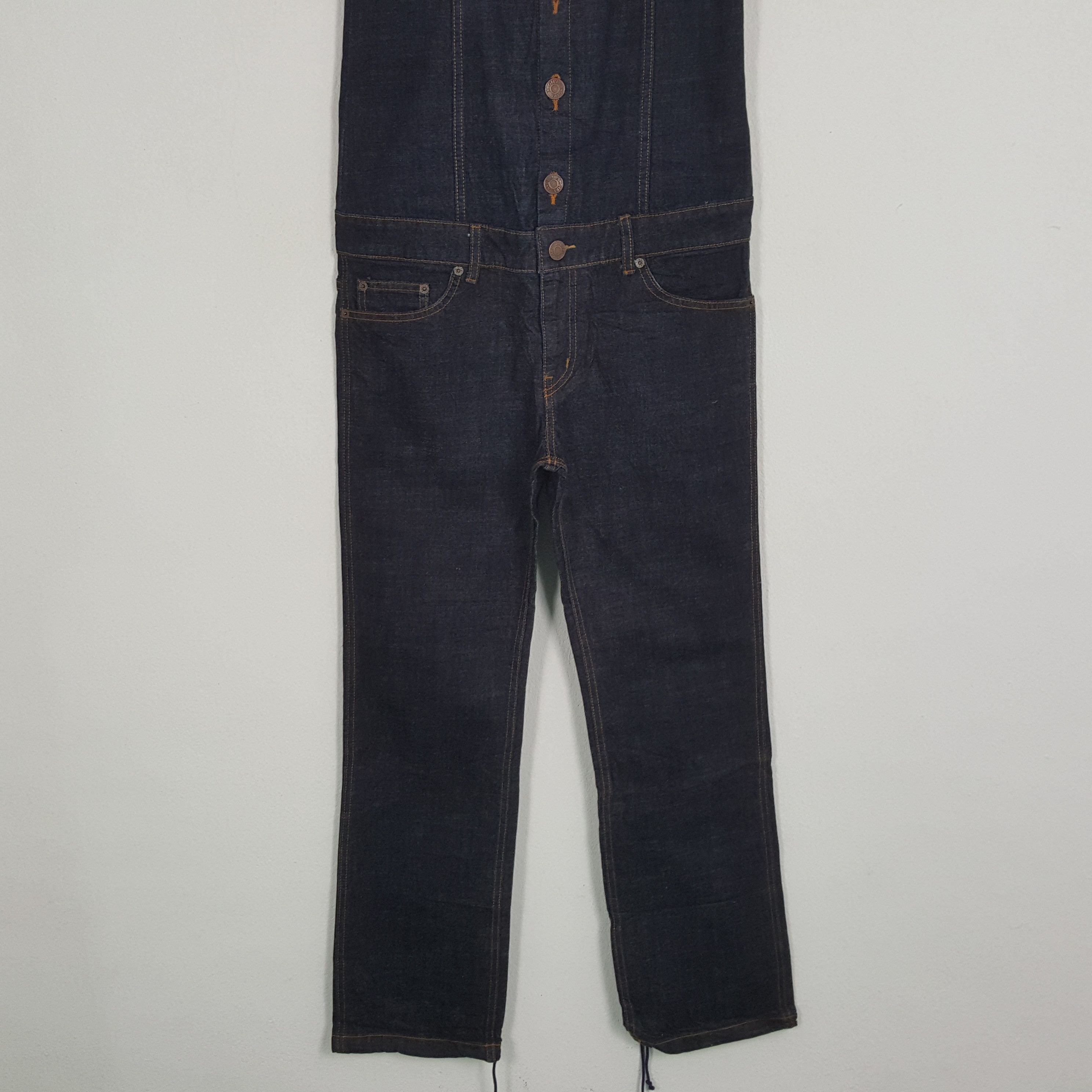 Vintage X-GIRL Japanese Streetwear Fashion Style Overall Jeans Size 36" / US 14 / IT 50 - 3 Thumbnail
