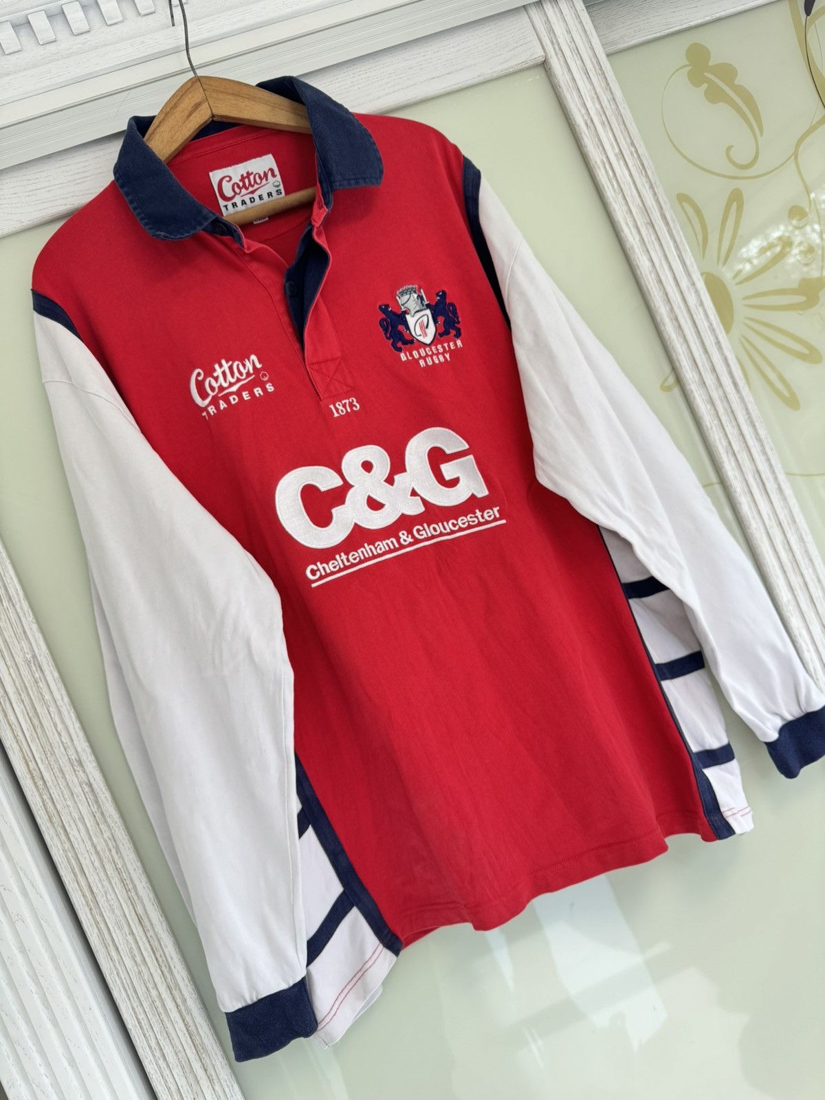 Cotton Traders Vintage Gloucester 2005 Home Rugby Jersey Kit Shirt Size US XXL / EU 58 / 5 - 4 Thumbnail