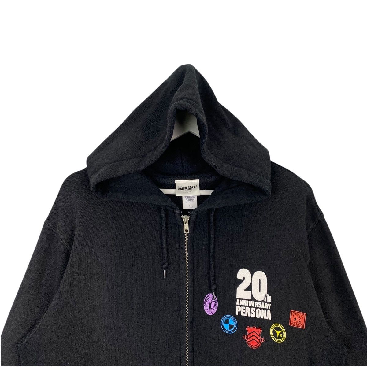Vintage Vintage Persona 20 Fes Printed Hoodie Sweater Black Size US L / EU 52-54 / 3 - 4 Thumbnail