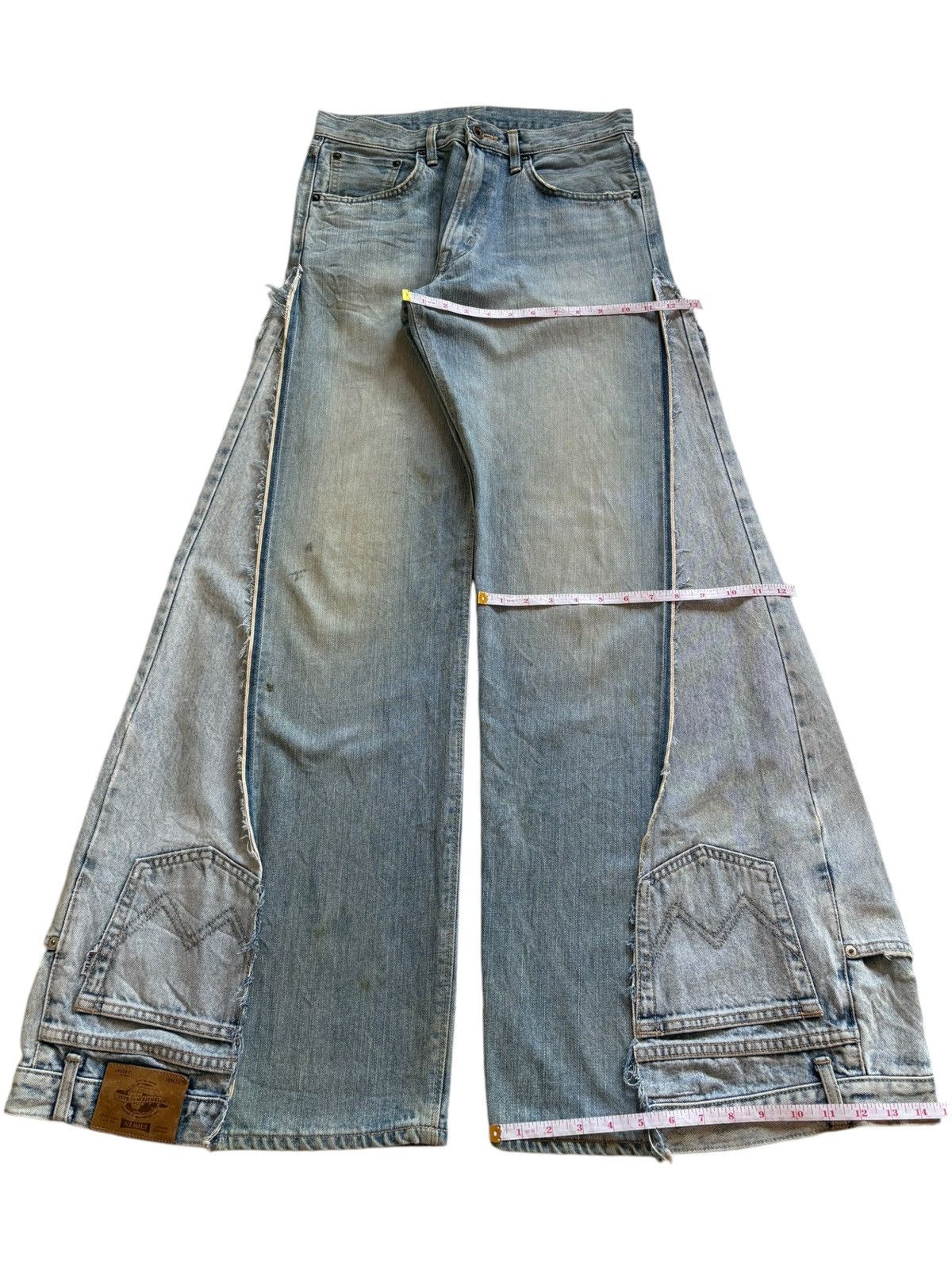 Edwin × Japanese Brand Vintage Japanese Edwin 505zx Selvedge Custom Flare Jeans Size US 32 / EU 48 - 14 Thumbnail