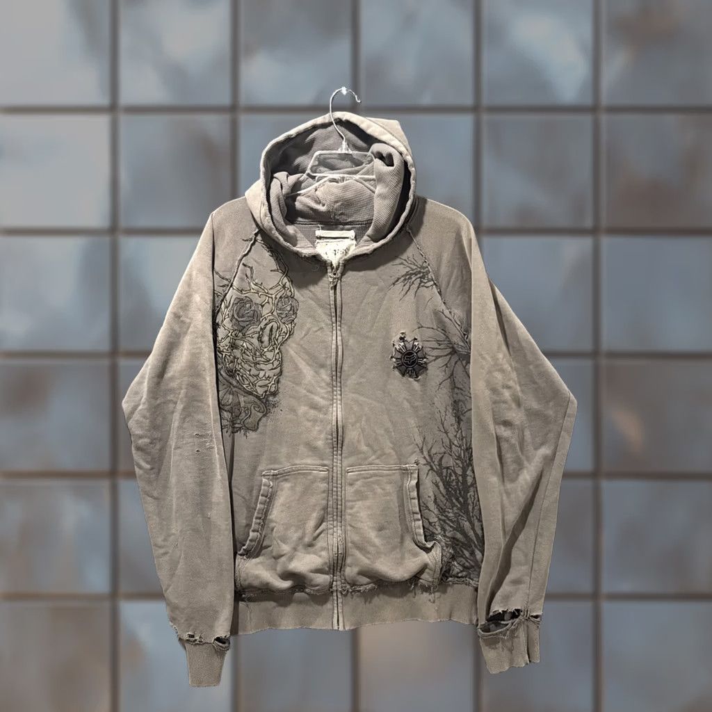 Streetwear × Tapout × Vintage Vintage Y2K Tapout Zip Up Hoodie sk8