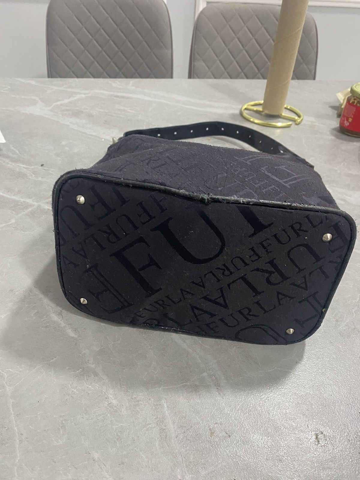 Furla FURLA BLACK MONOGRAM SHOULDER BAG Size ONE SIZE - 8 Thumbnail
