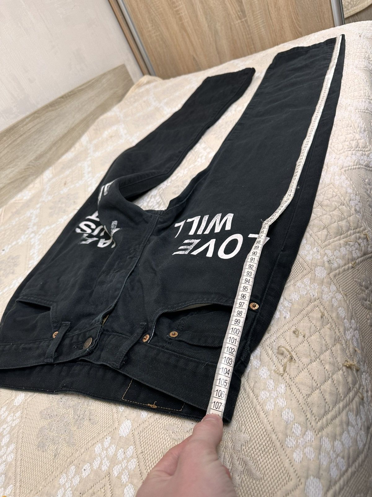 Levi's 🔥 Levis 505 Black Denim Pants W32 L34 Jeans Custom Vintage Size US 32 / EU 48 - 11 Thumbnail