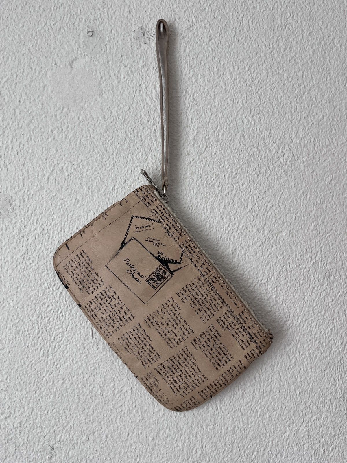 John Galliano Archive John Galliano "Gazette" Newspaper Print Wristlet Size ONE SIZE - 10 Thumbnail