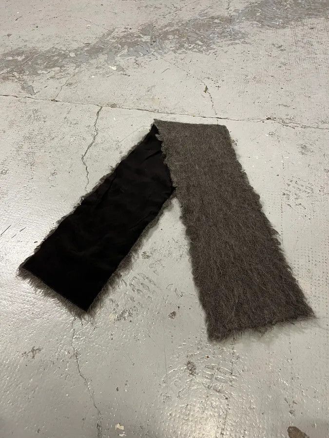 Dolce & Gabbana 1990s Dolce & Gabbana Grey Cashmere & Silk Scarf Size ONE SIZE - 2 Thumbnail