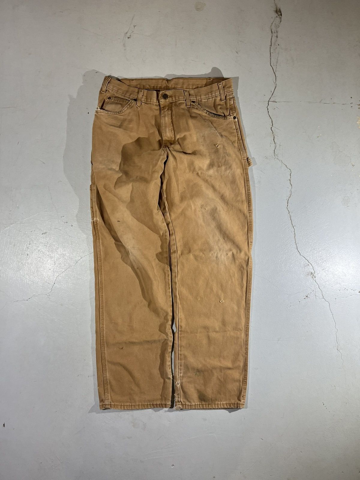 Dickies Dickies vintage brown 90s wide leg carpenter pants Size US 34 / EU 50 - 3 Thumbnail
