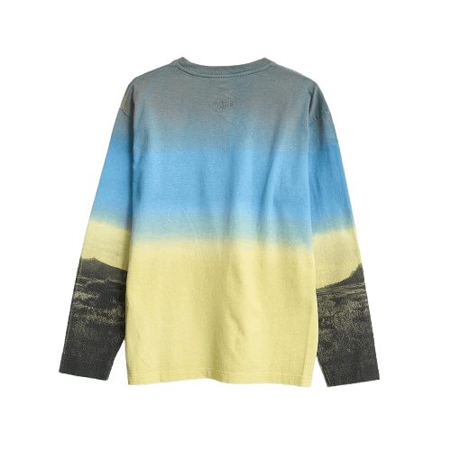 Maison Kitsune Unisex Landscape Print Long Sleeve T shirt S Size US S / EU 44-46 / 1 - 2 Thumbnail