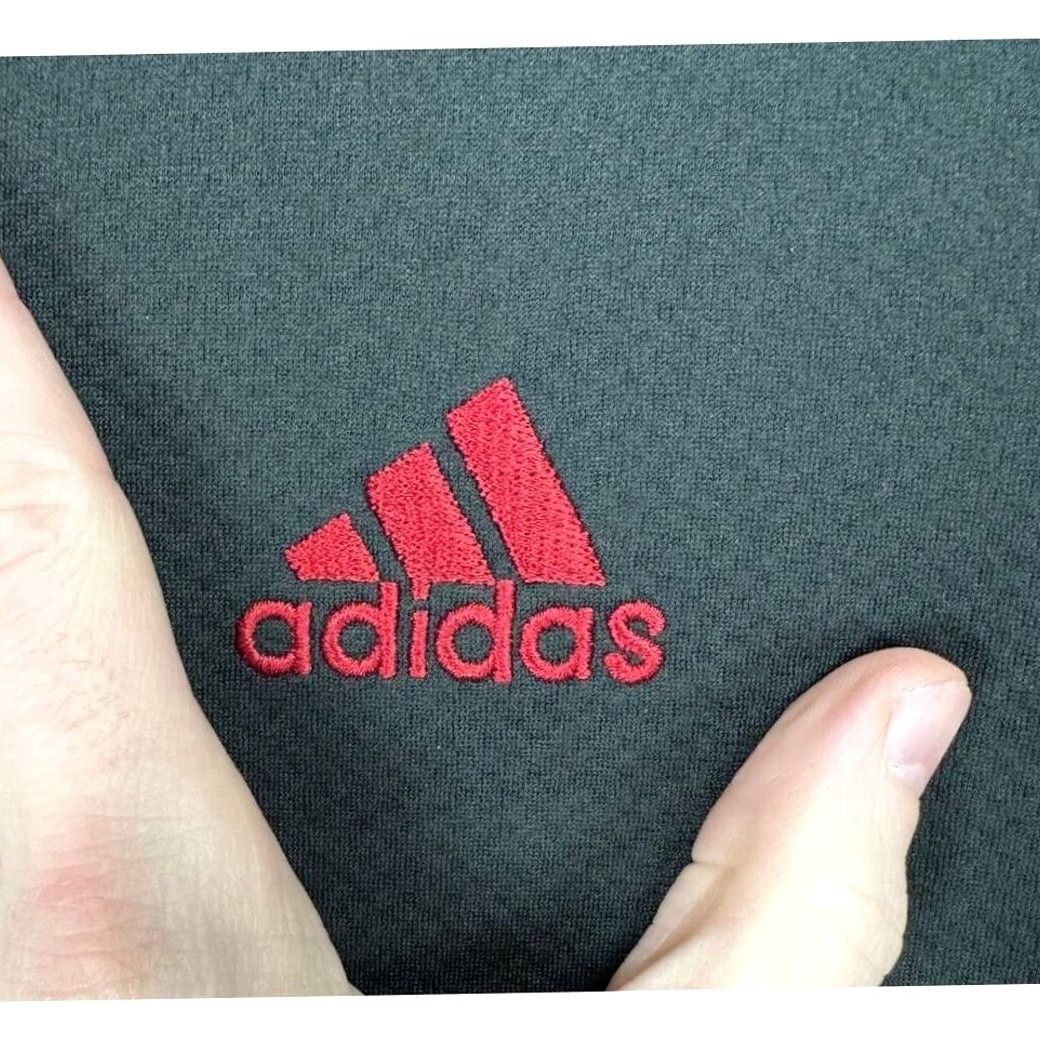 Adidas ADIDAS Pullover Shirt Mens Medium Black Wisconsin Badgers 1/4 Zip Mock Neck Athletic Long Sleeve Polyester Solid Vintage No Size US M / EU 48-50 / 2 - 6 Thumbnail